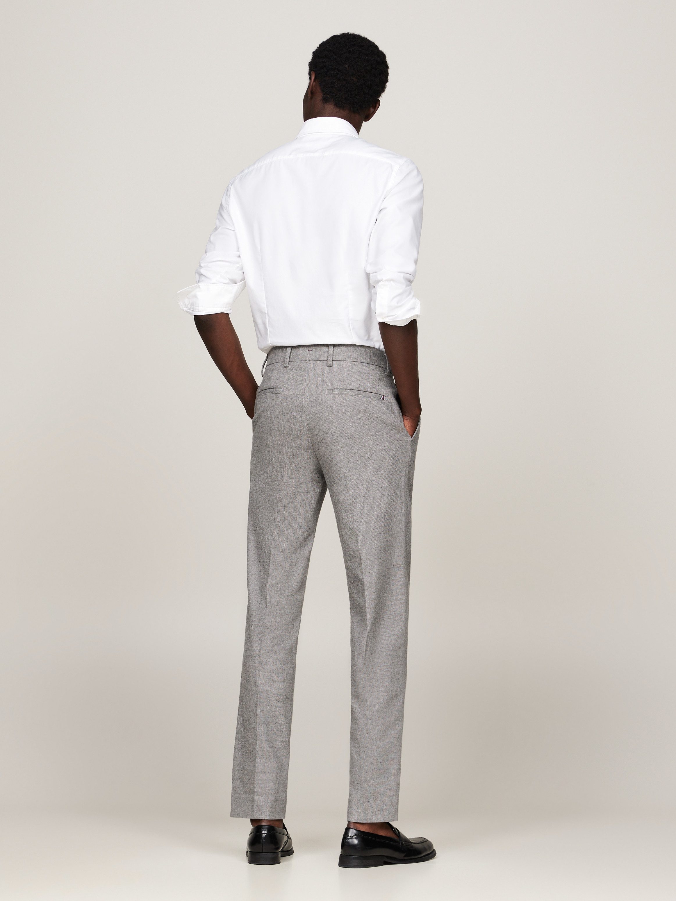 Tommy Hilfiger Five-pocketsbroek DC DENTON BRUSHED MARL gemêleerd ontwerp, met persplooien