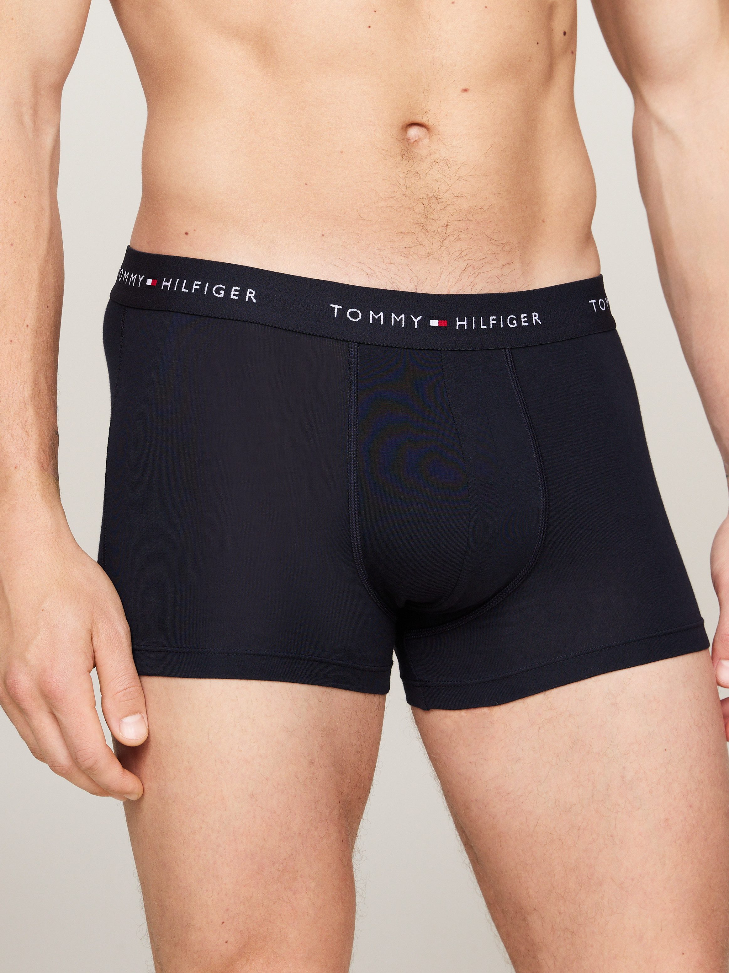 Tommy Hilfiger Underwear Boxershort 3P WB TRUNK met contrasterende logo-band (3 stuks)