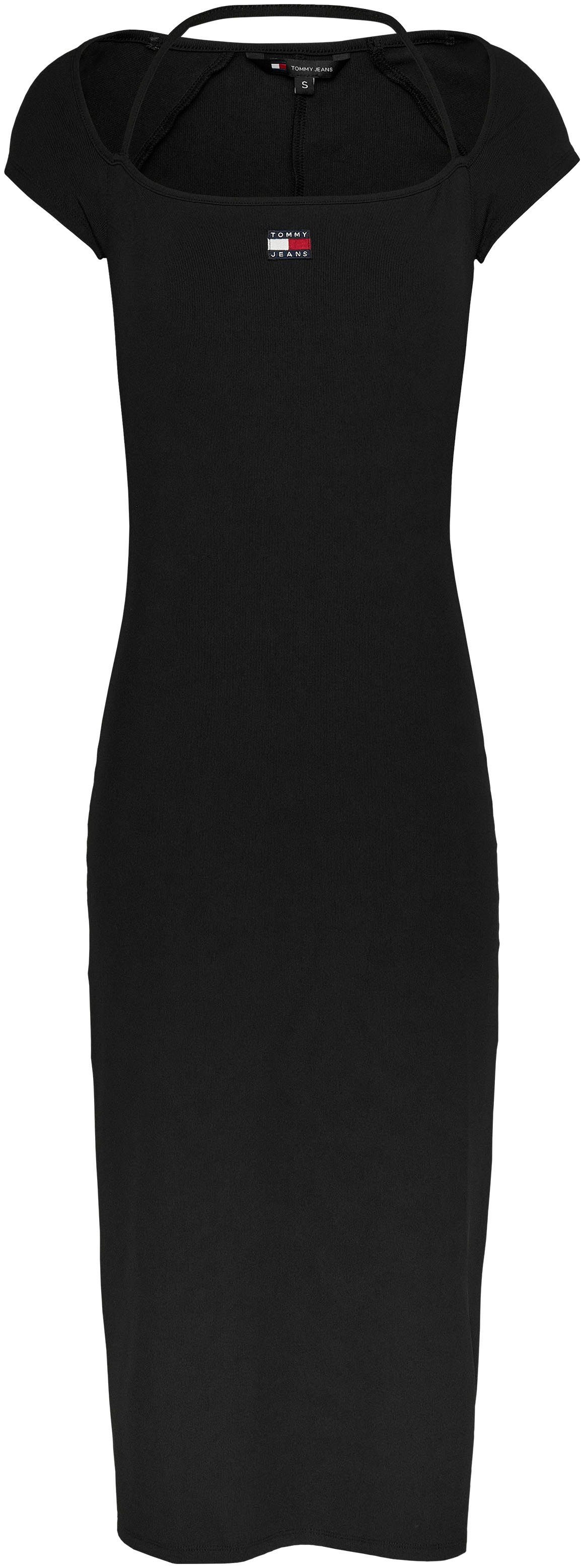 TOMMY JEANS Jerseyjurk TJW MIDI BADGE RIB DRESS EXT