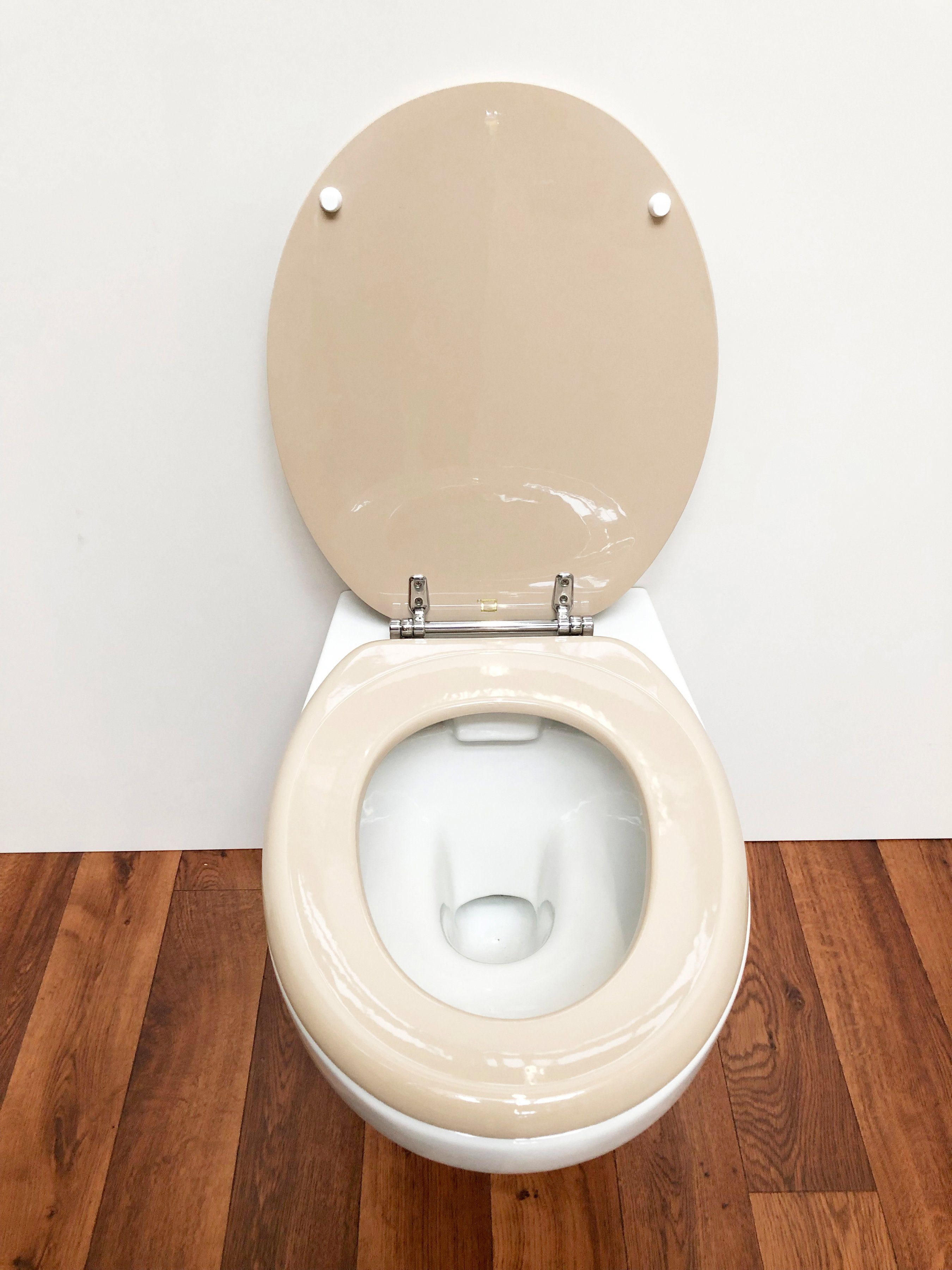 ADOB Toiletzitting Carina manhattan met messing verchroomde scharnieren