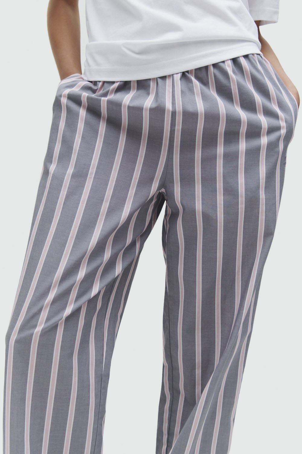 Marc O'Polo Loungebroek Mix & Match Woven met wijde, losvallende pijpen