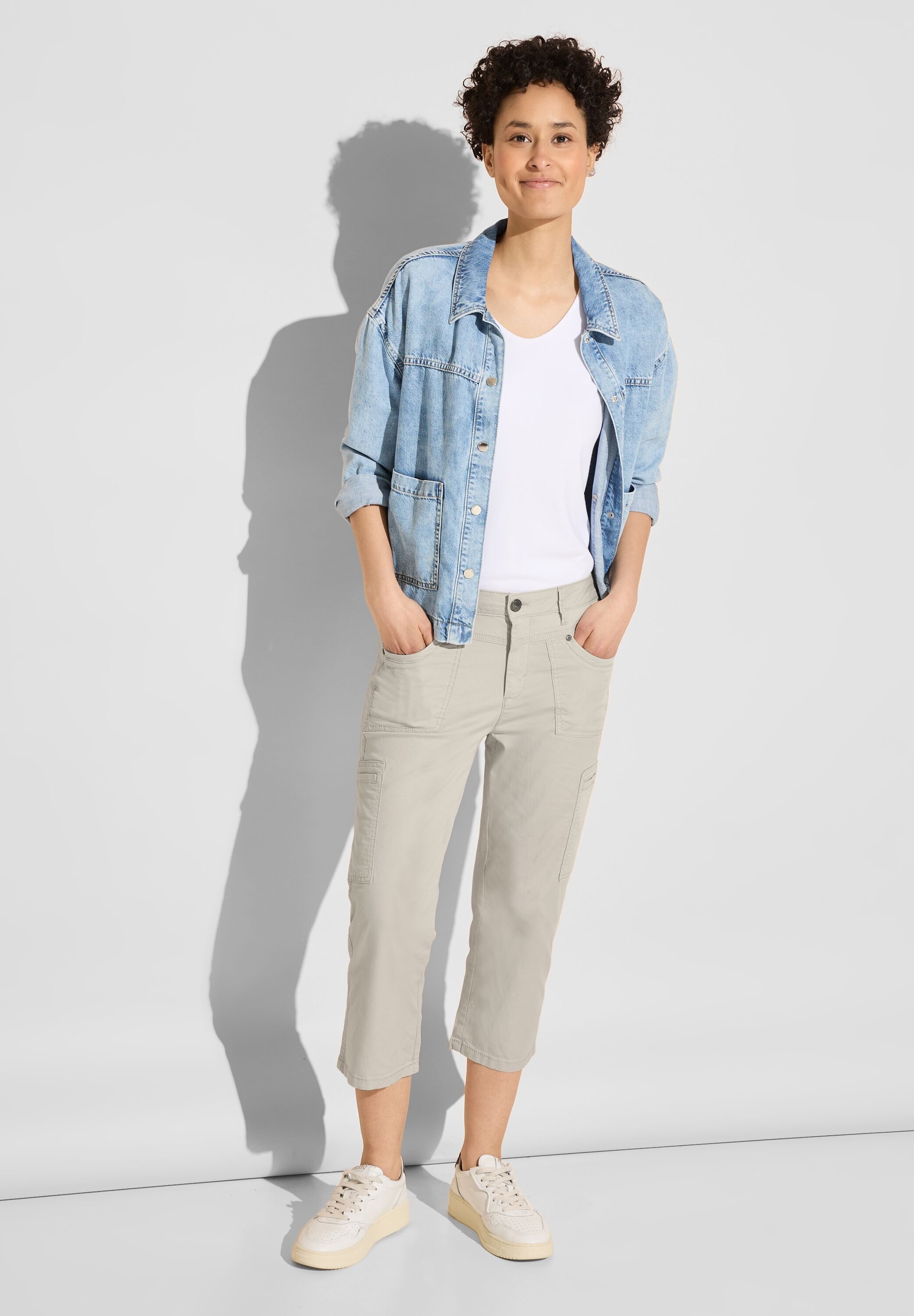 STREET ONE 3/4 broek met safari-look