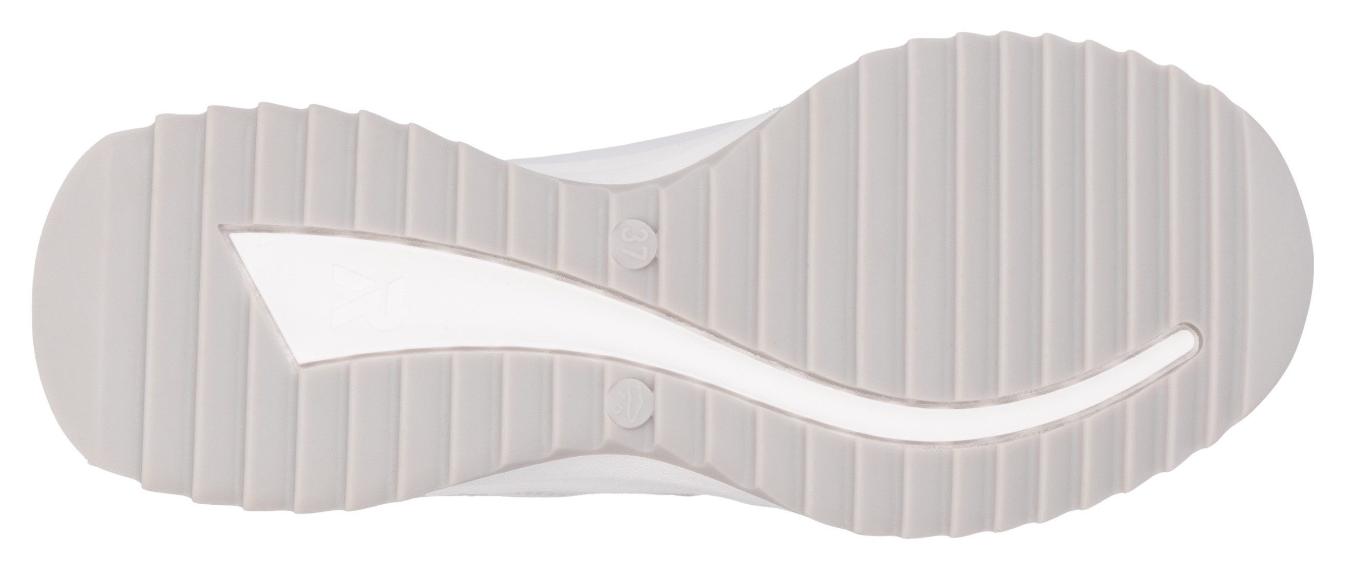 RIEKER Sport Sneakers met sleehak , veterschoen, lage schoen, vrijetijdsschoen met contrastdetails