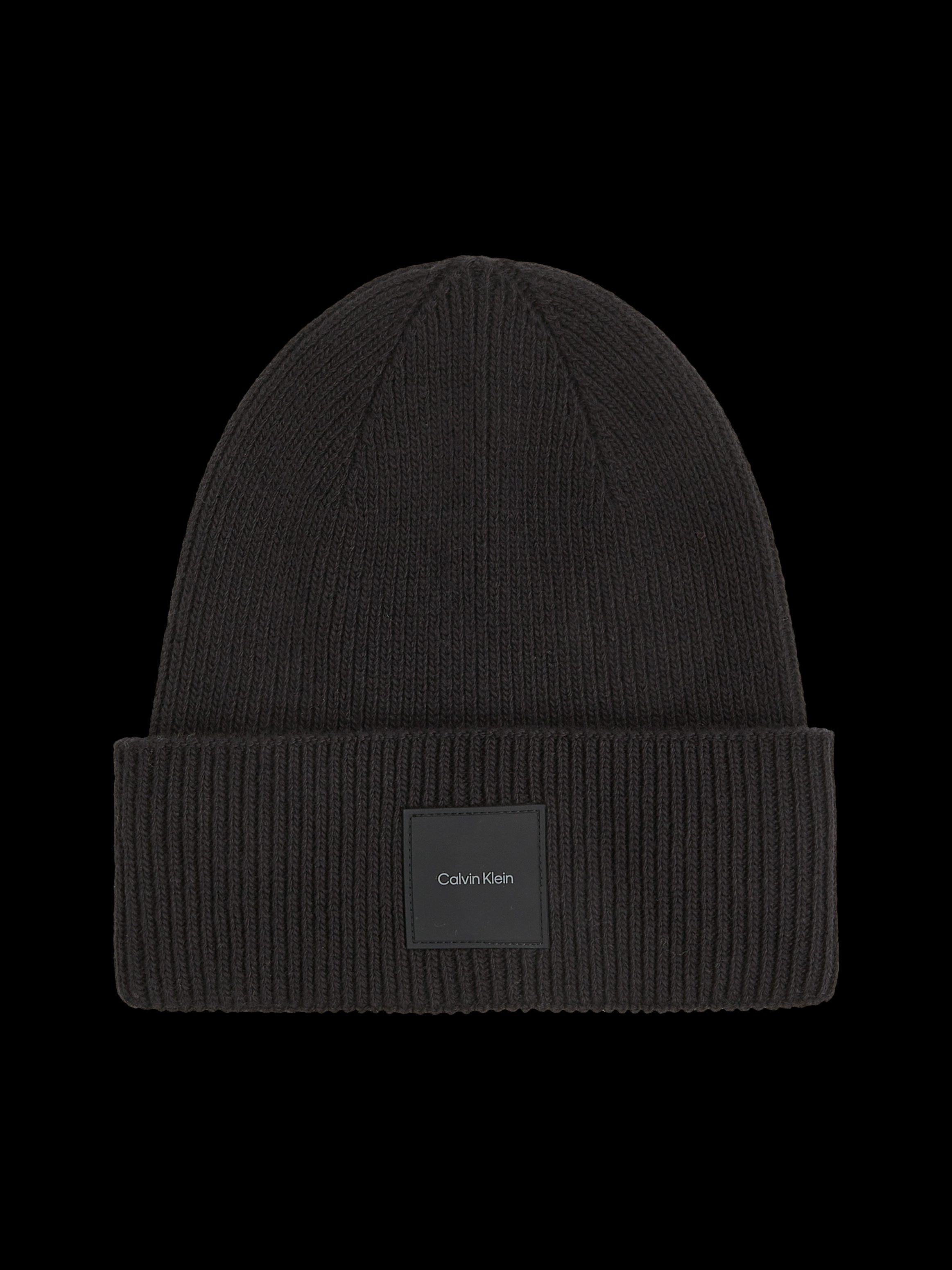 Calvin Klein Beanie COTTON WOOL FINE RIB BEANIE