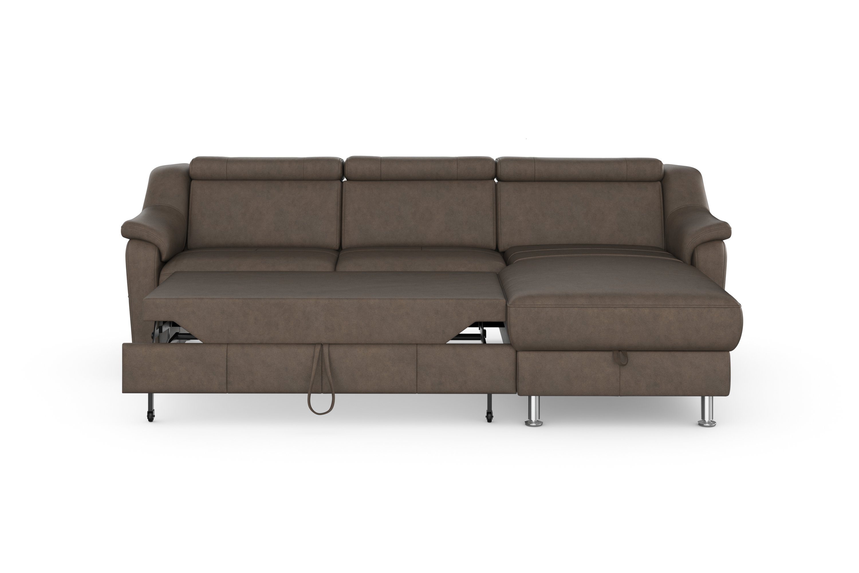 sit&more Hoekbank Freetown L-vorm met verstelbare hoofdsteun en comfortabele binnenvering