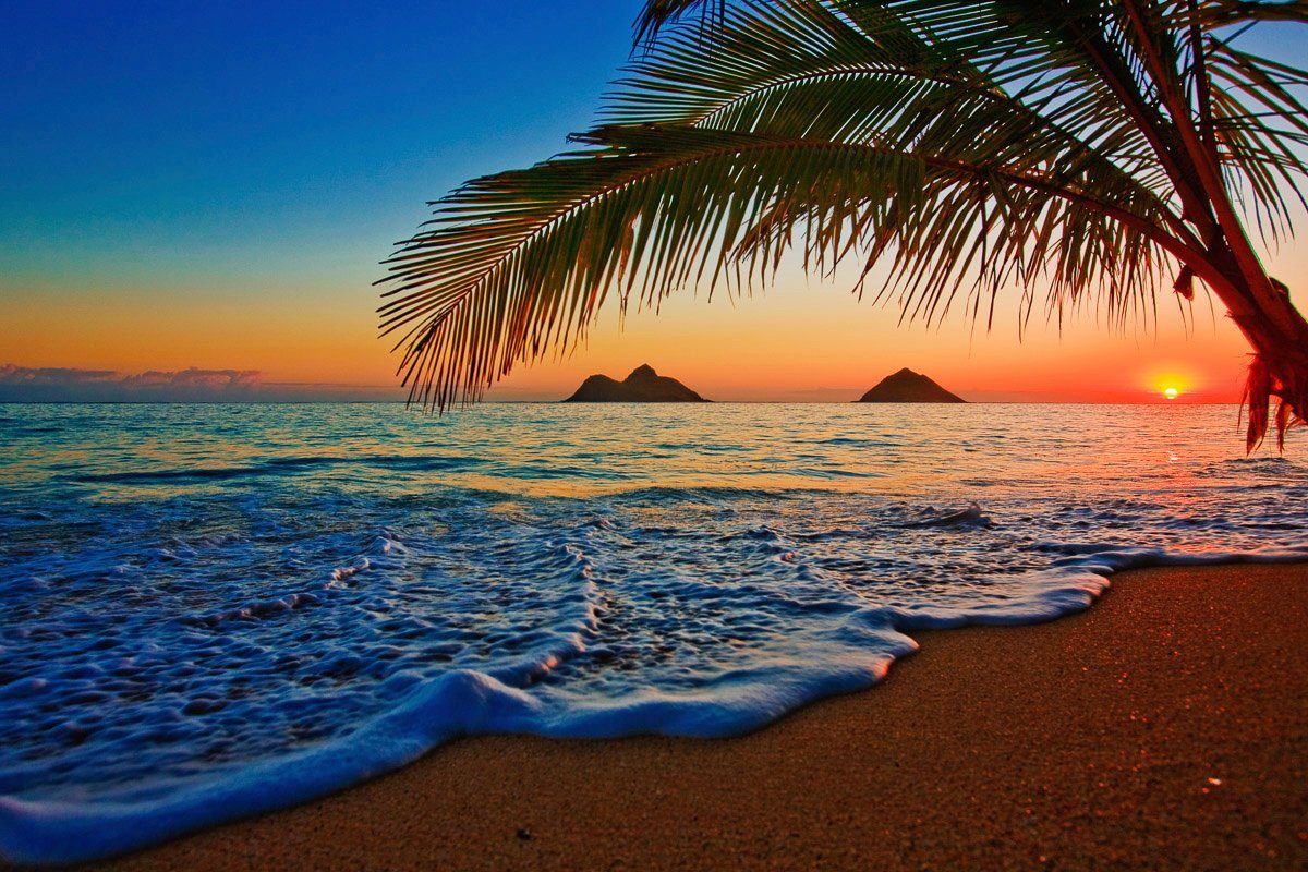 Papermoon Fotobehang Lanikai Beach Hawaii