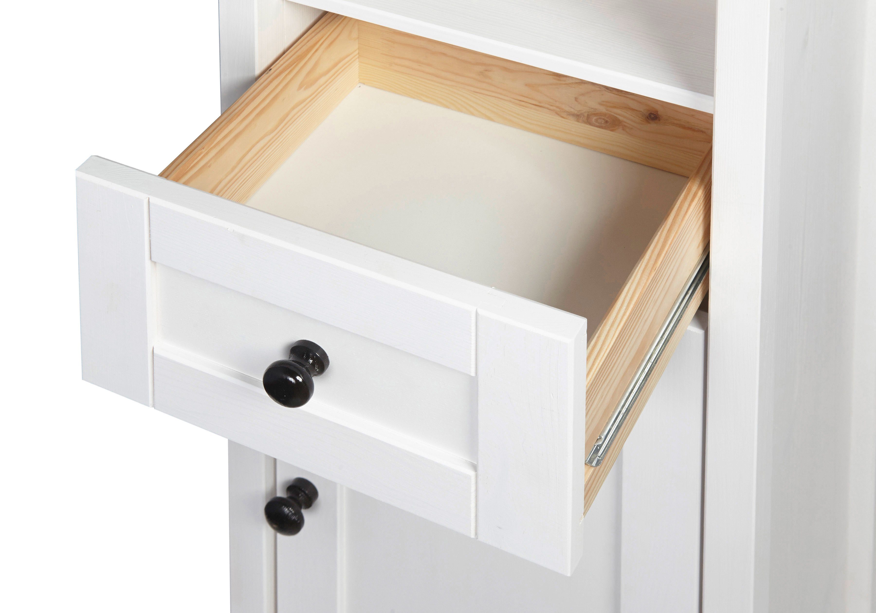 welltime Hoge kast Sylt Badkamermeubel in landelijke stijl, breedte 40 cm, van massief hout