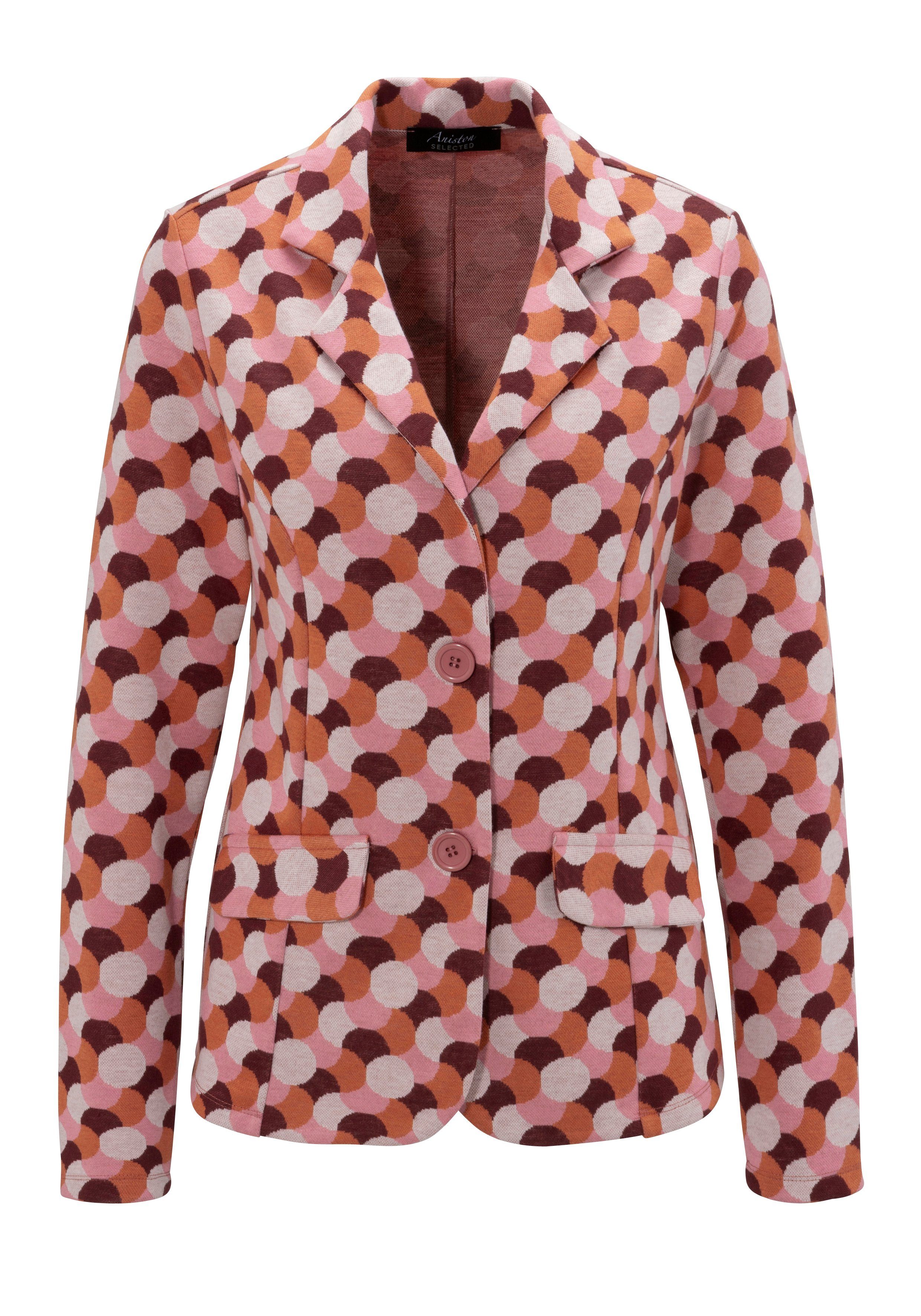 Aniston SELECTED Korte blazer in jacquardkwaliteit