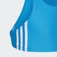 adidas performance bustierbikini 3-stripes bikini in sportief design blauw