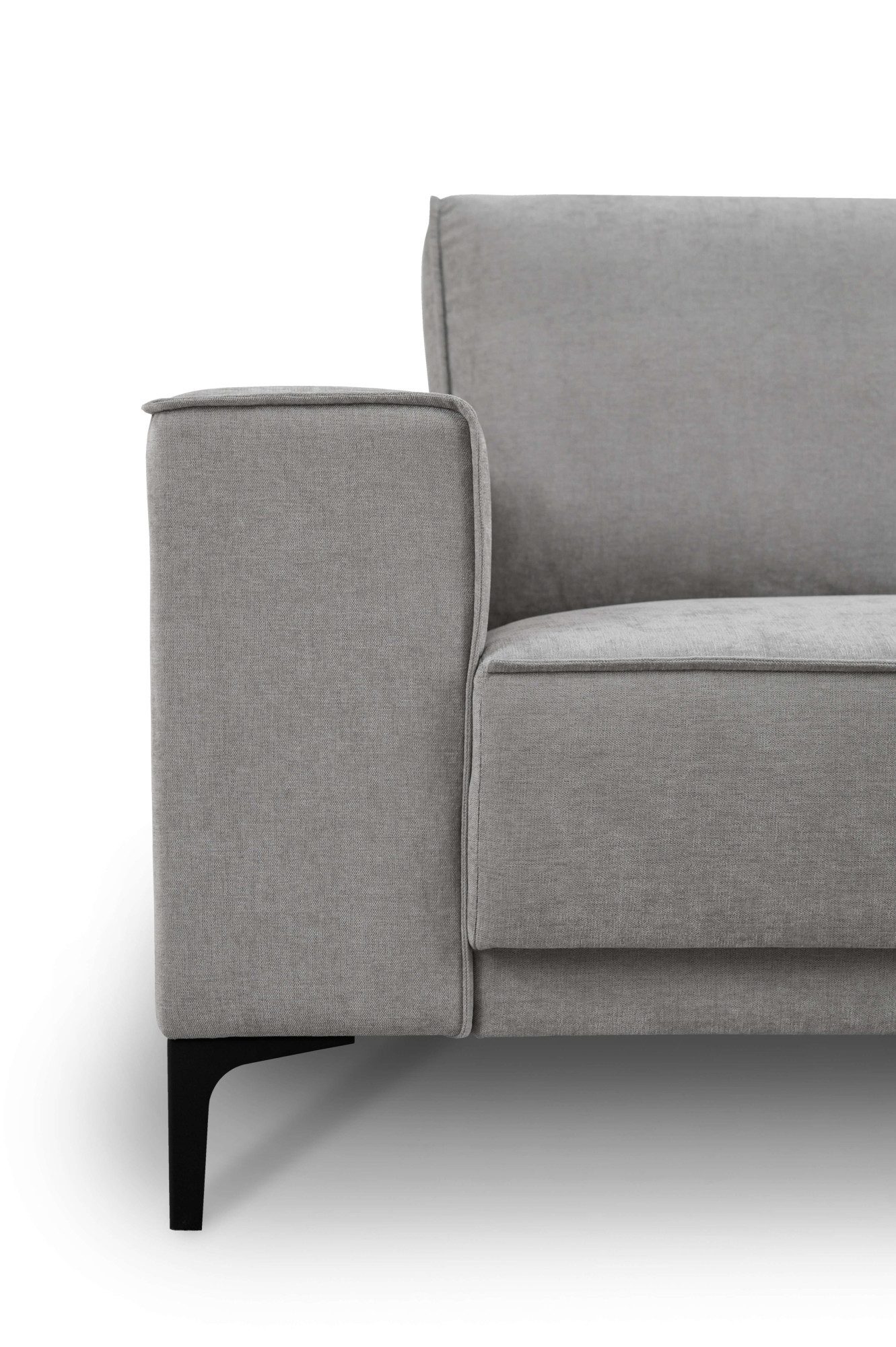 Places of Style Hoekbank Oland, structuur, platweefsel, luxe microvezel, bouclé
