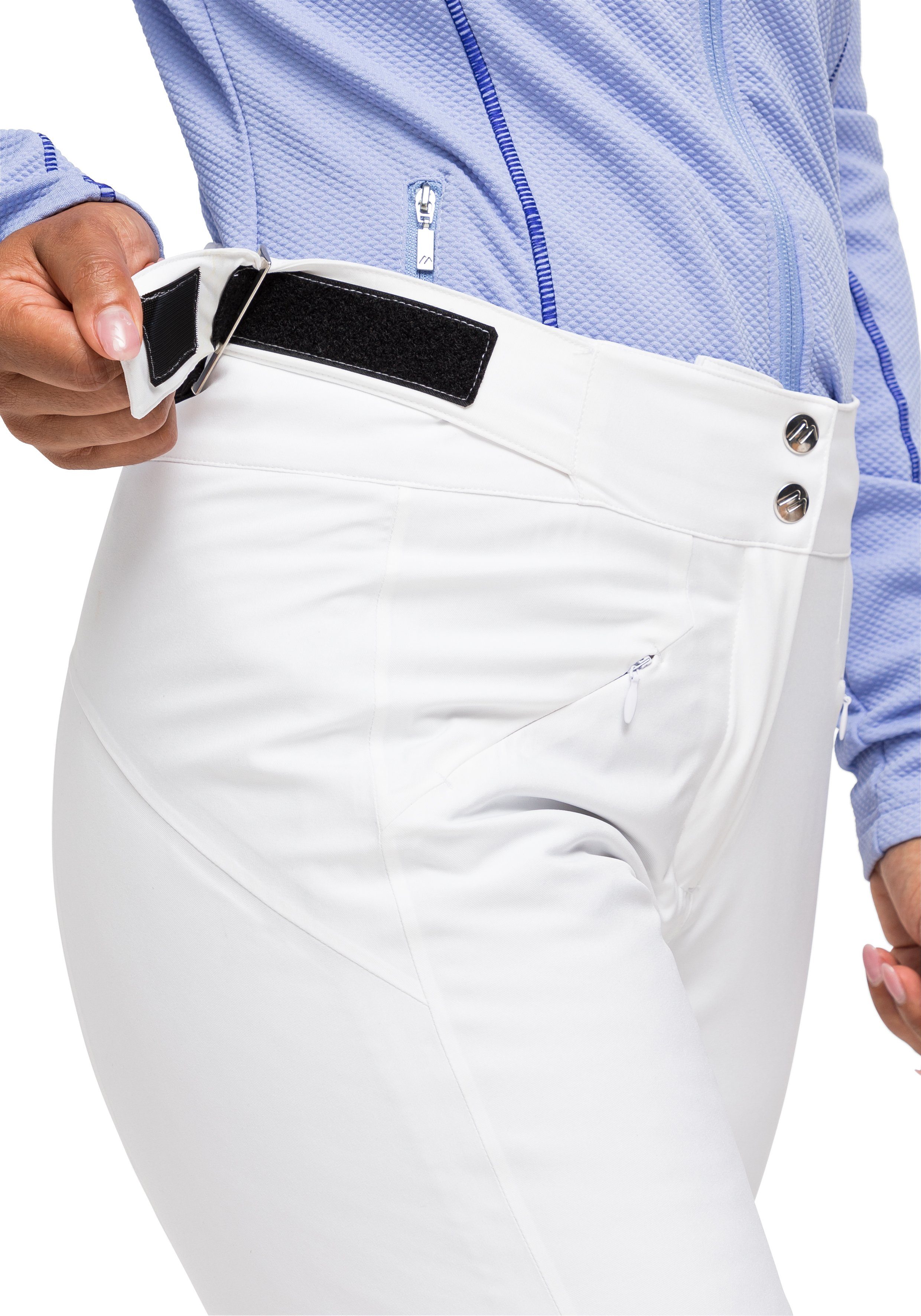 Maier Sports Skibroek Allissia slim Dames sneeuwbroek, wind- en waterdicht, 2 ritszakken, slim fit