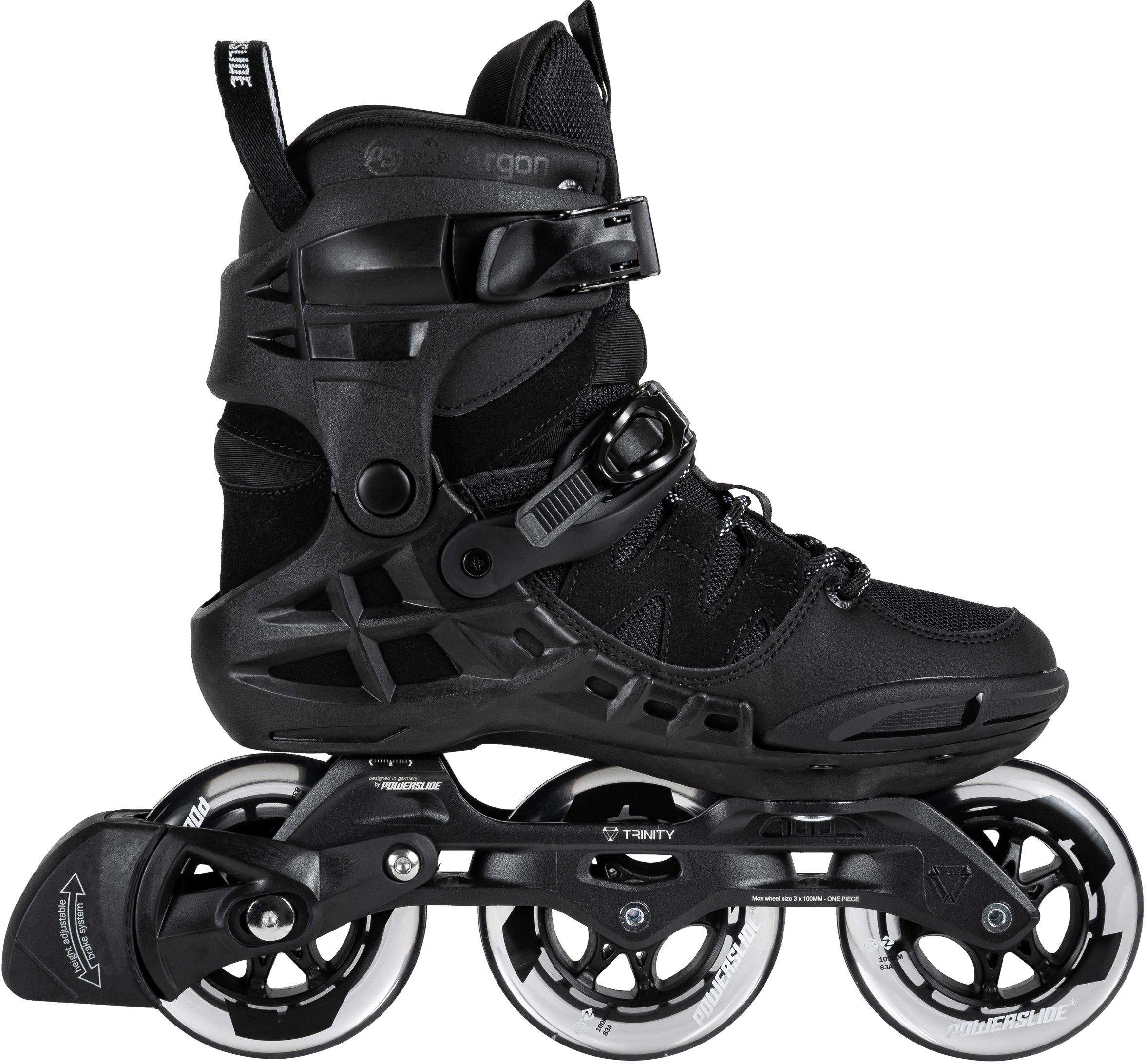 Powerslide Inlineskates Phuzion Argon Black 100