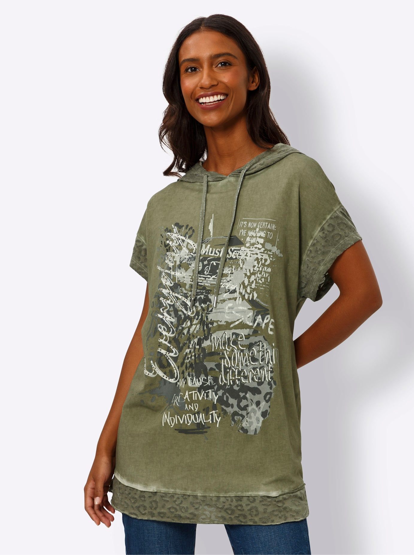 heine Capuchonshirt Shirt (1-delig)