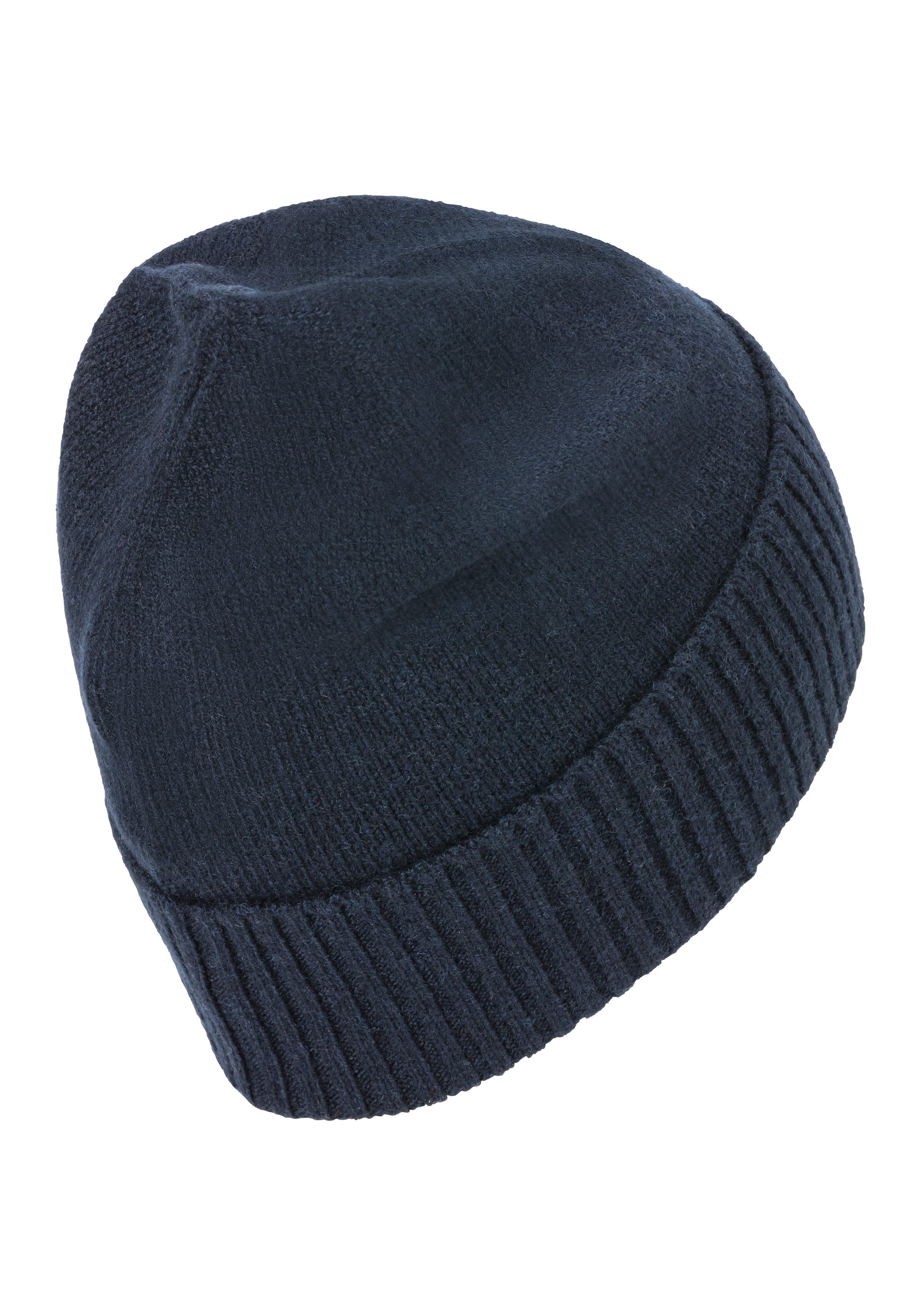 Boss Orange Beanie Akaio_R_Hat Ton in ton logo-badge