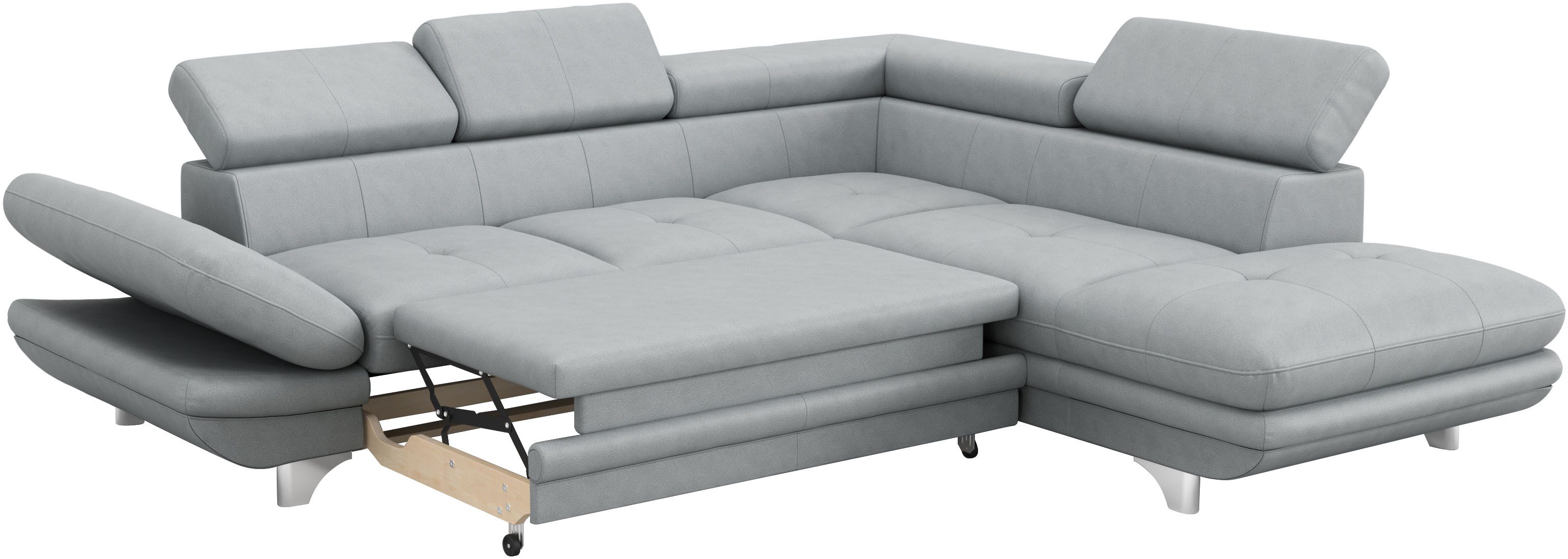 COTTA Hoekbank Enterprise L-vorm met arm- en hoofdbordverstelling, optioneel met slaapfunctie