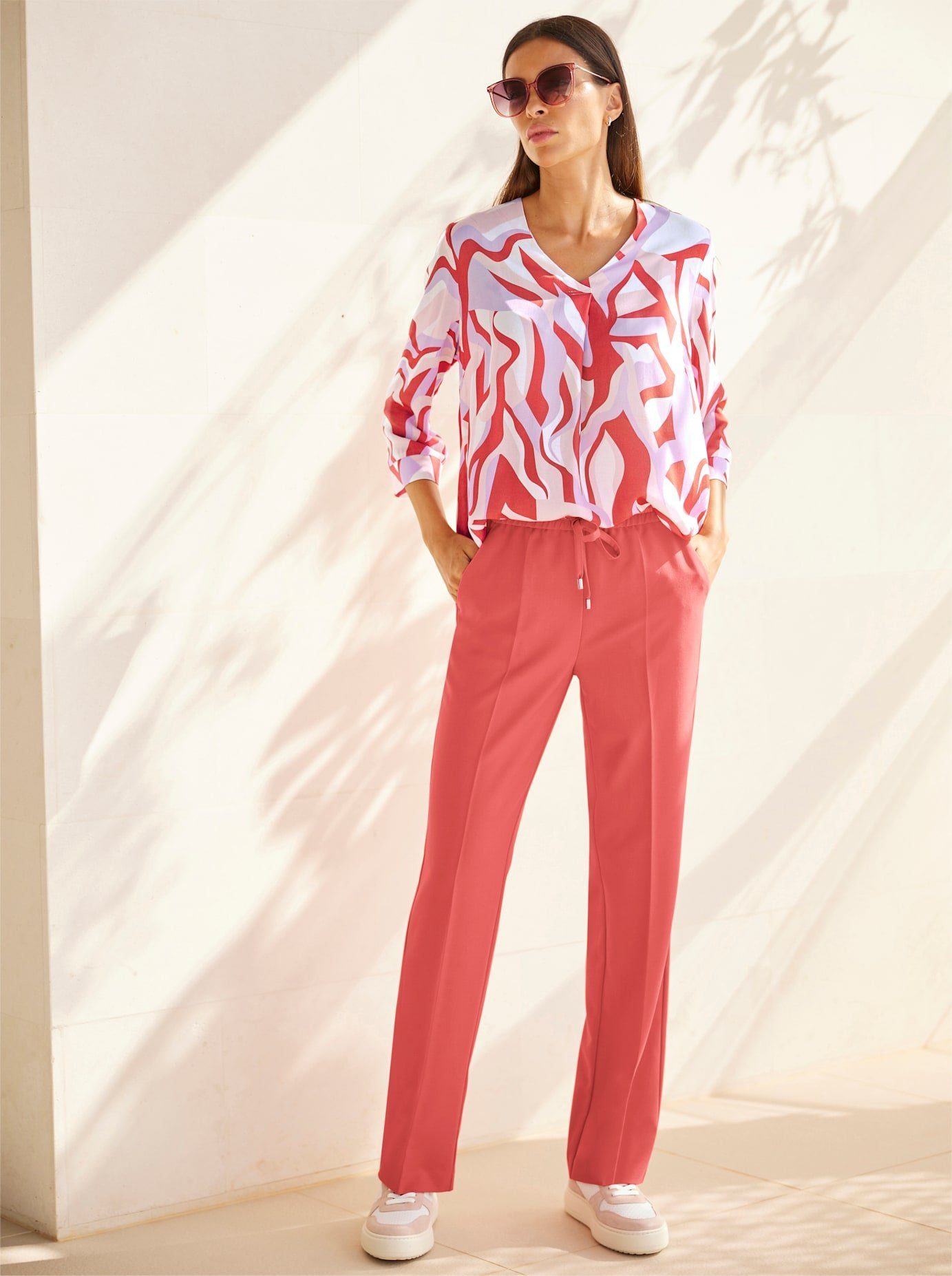 heine Blouse zonder sluiting dames tunieken maat 48 rood