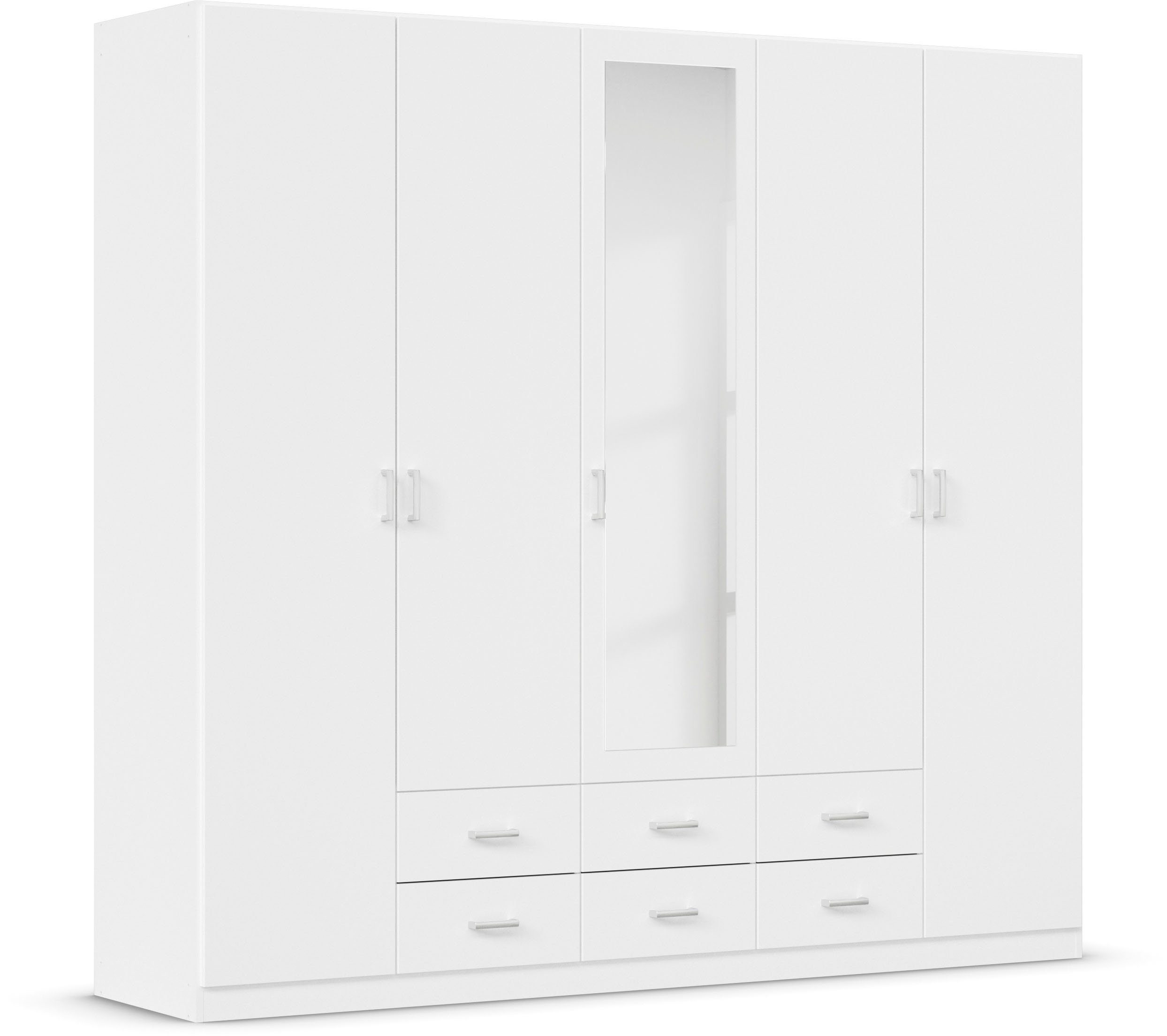 rauch Kledingkast Kast Garderobe Wasmand GAMMA in 3 Breedtes veel opbergruimte met 6 lades, met spiegel topseller made in germany kledingkasten maat