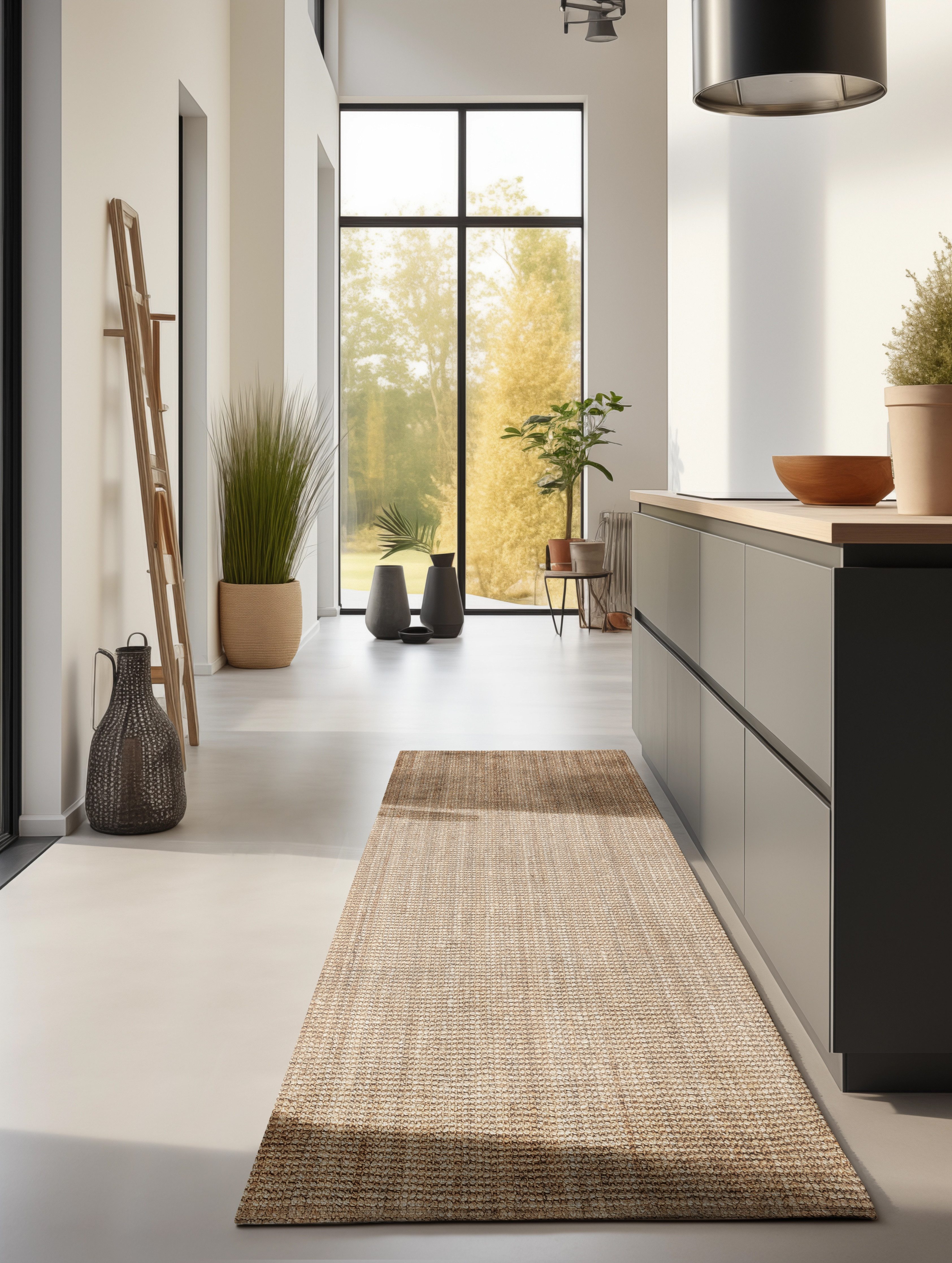 HANSE Home Vloerkleed Jaipur jute tapijt, als loper en rond 100% natuurlijke vezel, duurzaam, woonkamer, eetkamer, slaapkamer, grs