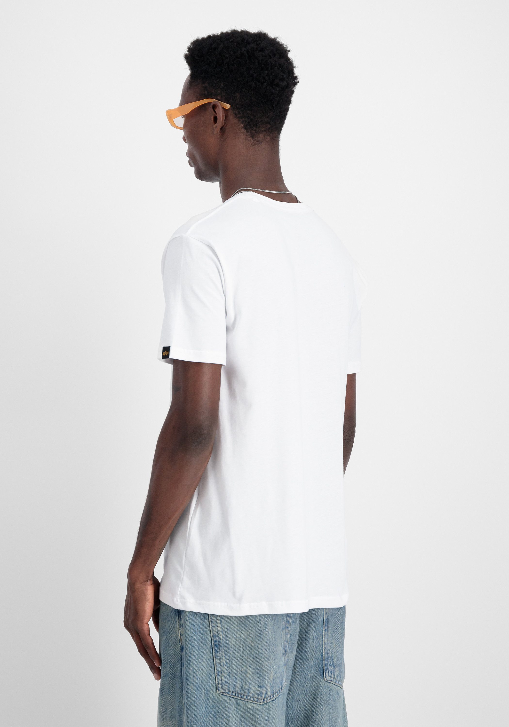 Alpha Industries T-shirt Men T-Shirts Satin Logo T