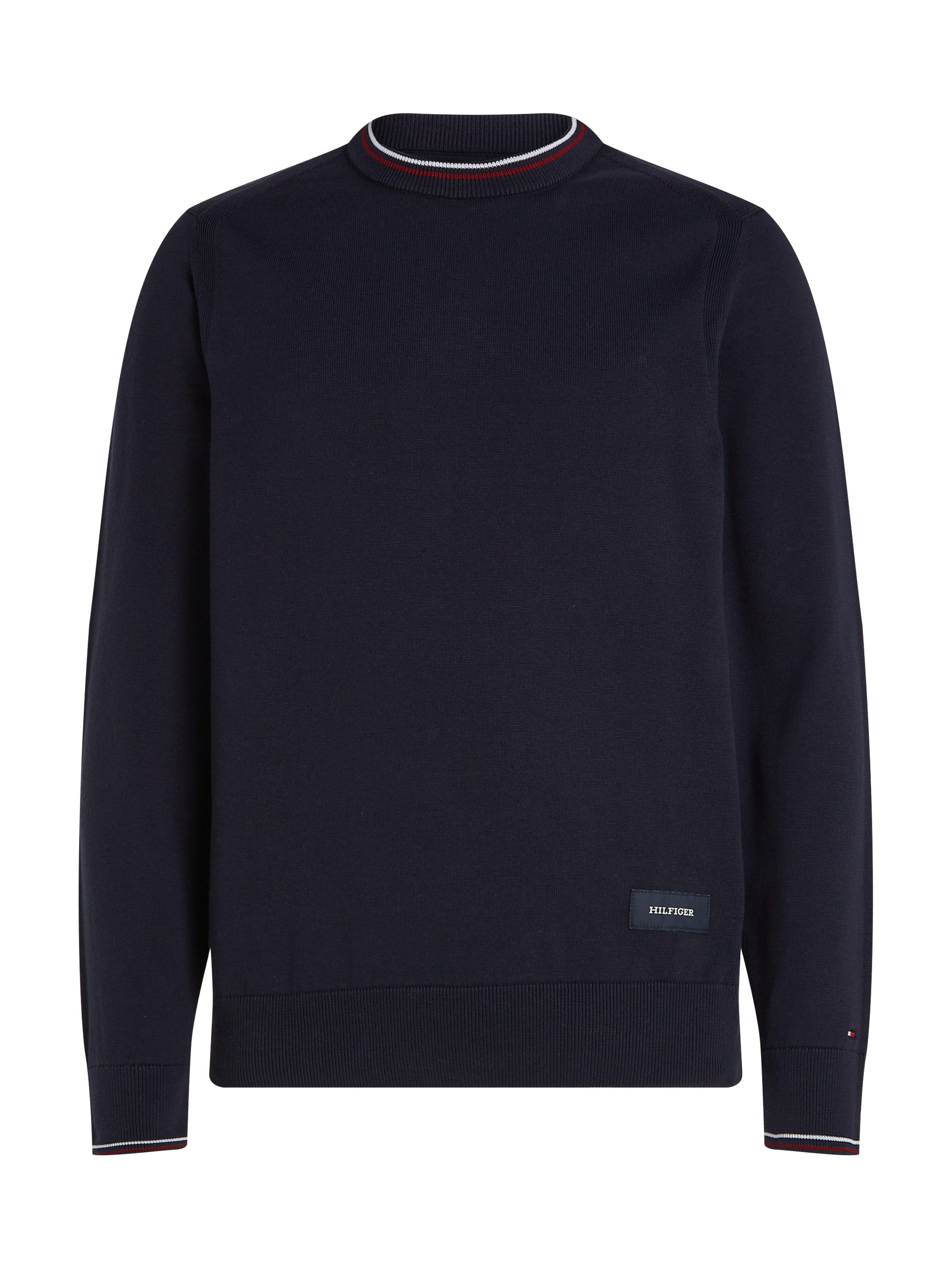 Tommy Hilfiger Trui met ronde hals RWB COTTON CREW NECK