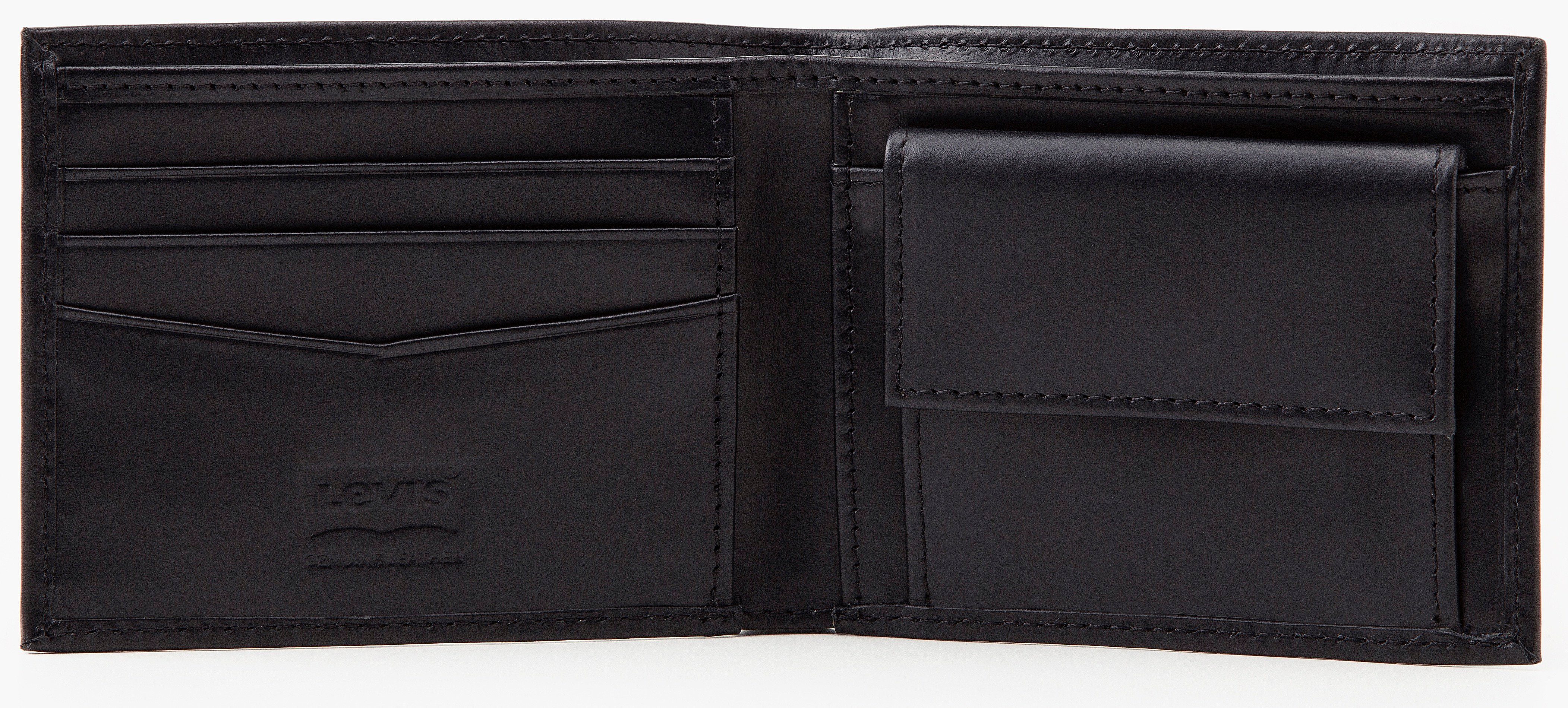 Levi's® Portemonnee LEVI'S® CASUAL CLASSICS HUNTE COIN BIFOLD - BATWIN in praktisch formaat portemonnee herenportemonnee leer
