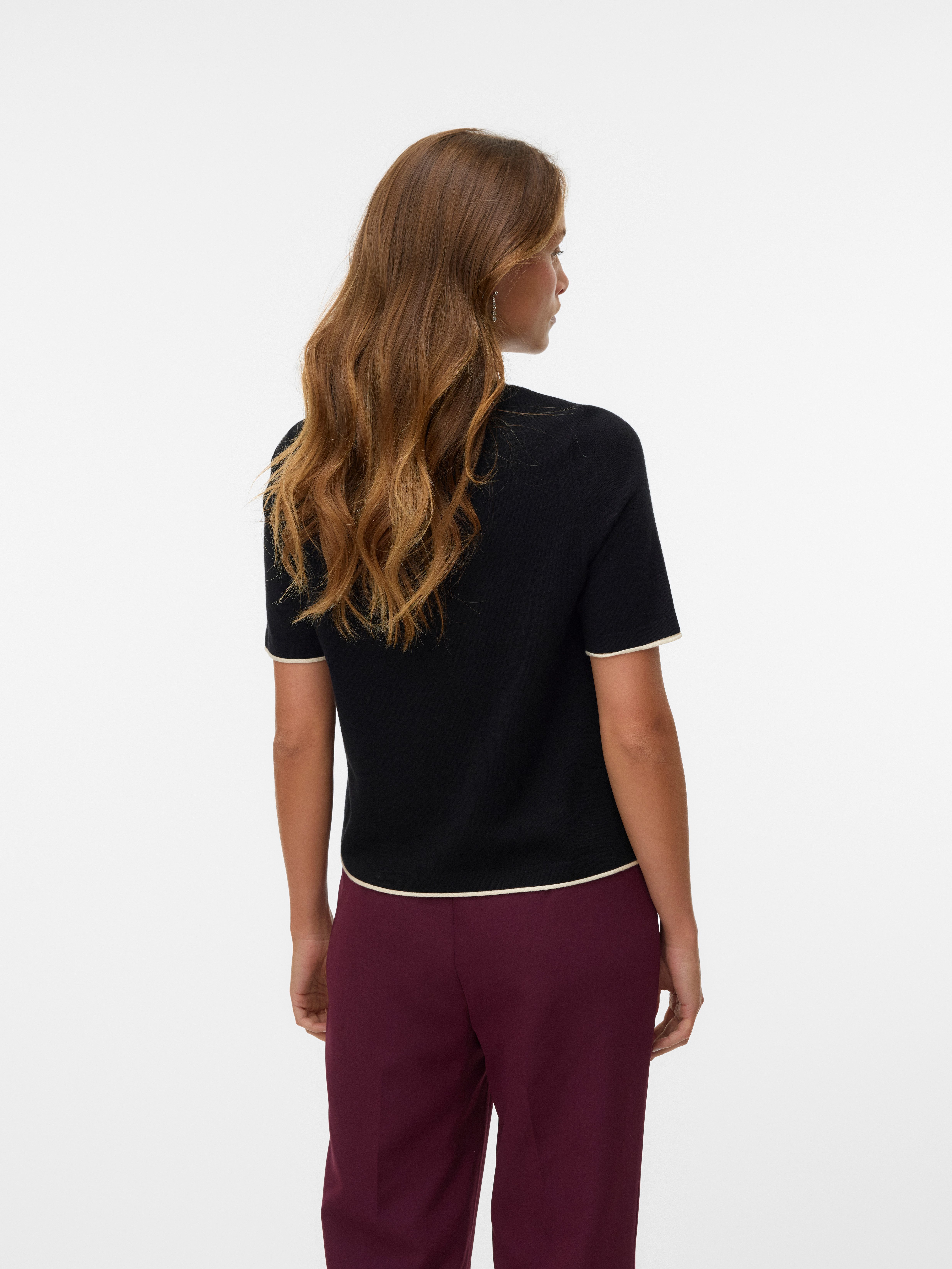 Vero Moda Trui met korte mouwen VMBREEZE SS O-NECK PULLOVER BOO