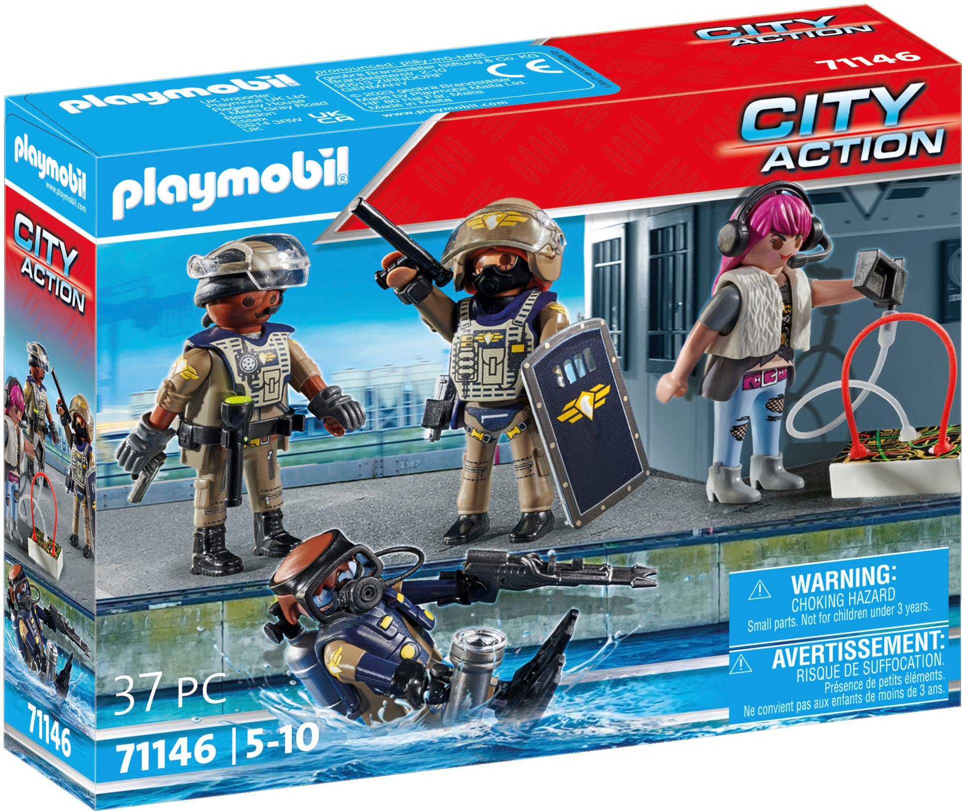 Playmobil® Constructie-speelset SWAT figuren set (71146), My Action Heroes (37-delig)