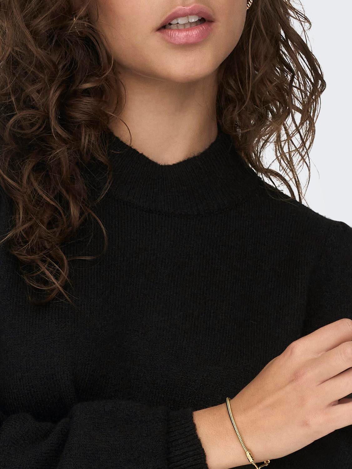 JDY Gebreide jurk JDYRUE LIFE L/S HIGH NECK DRESS KNT NOOS