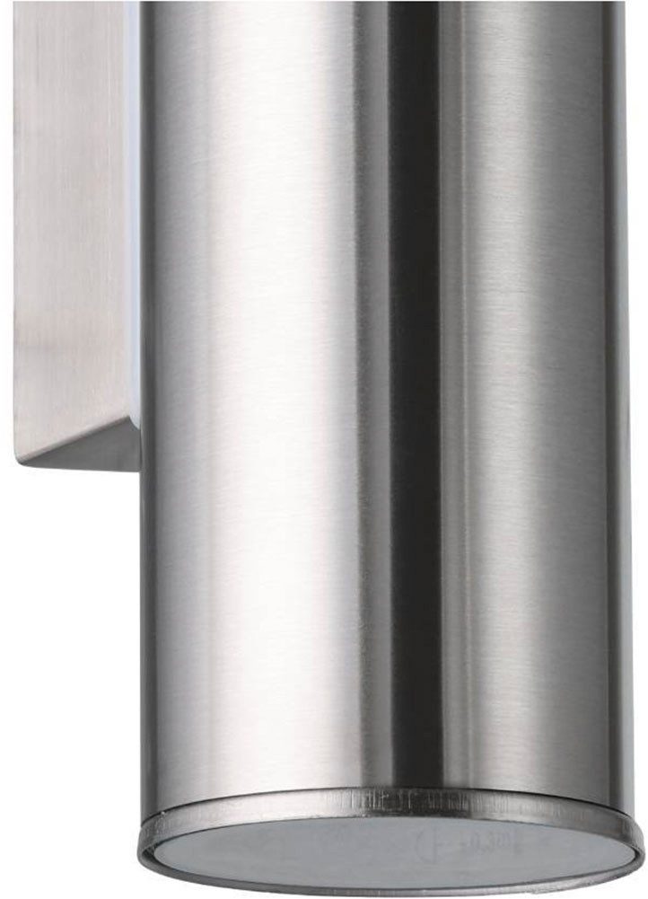 EGLO Ledwandlamp voor buiten Riga wandlamp, buitenverlichting, LED, staal in zilver, IP44