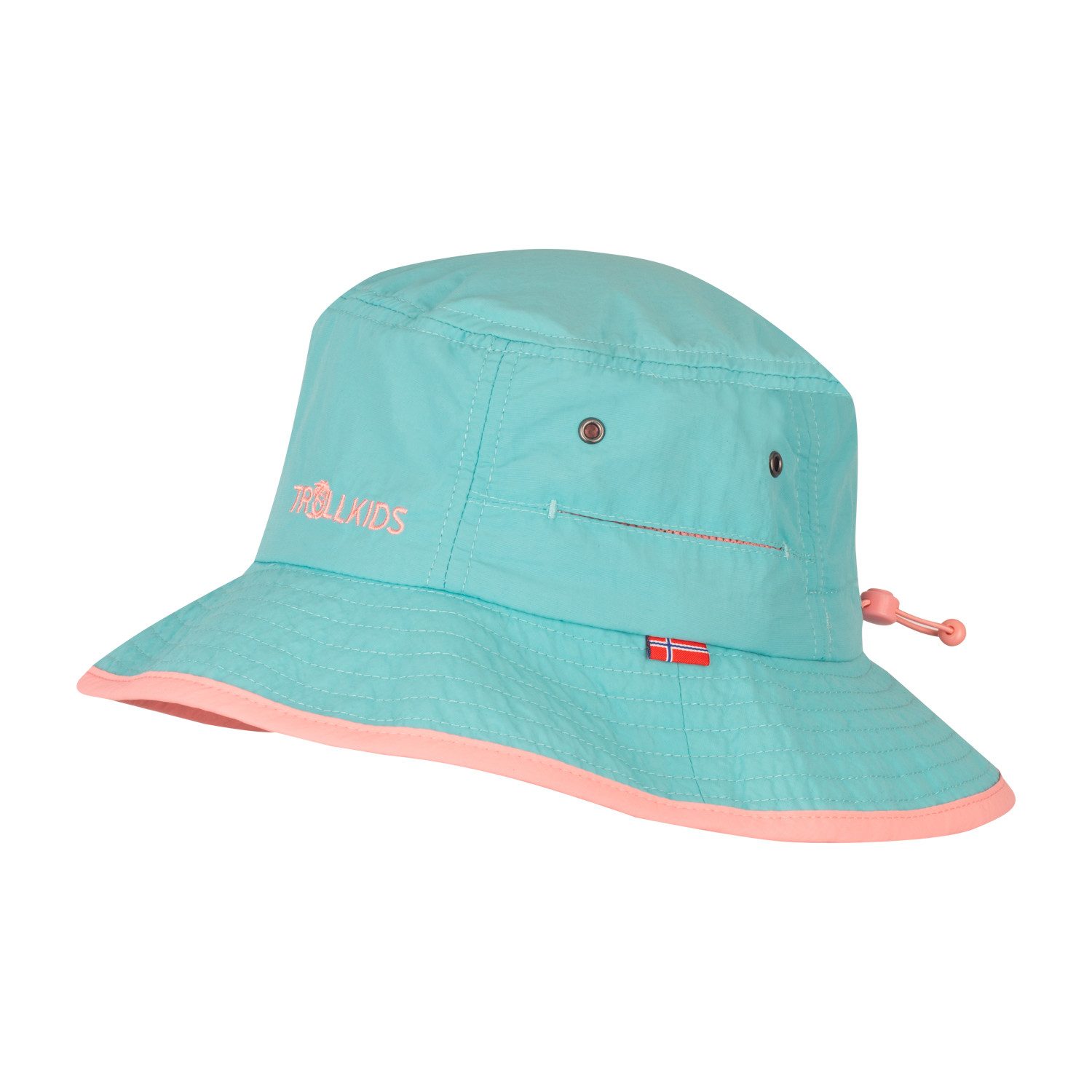 TROLLKIDS Zonnehoed KIDS TROLLFJORD HAT dames hoeden maat 2/5 (48/52) blauw