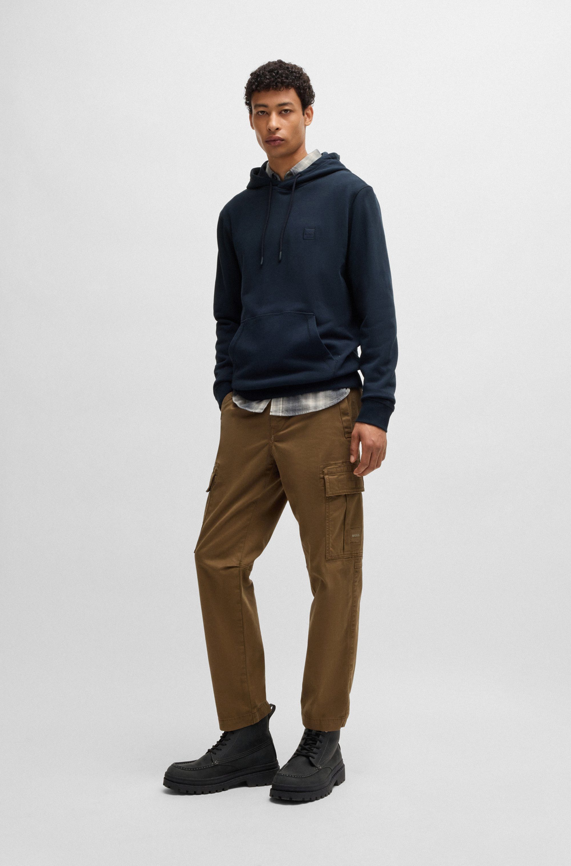 Boss Orange Hoodie Wetalk met geborduurd boss merkembleem