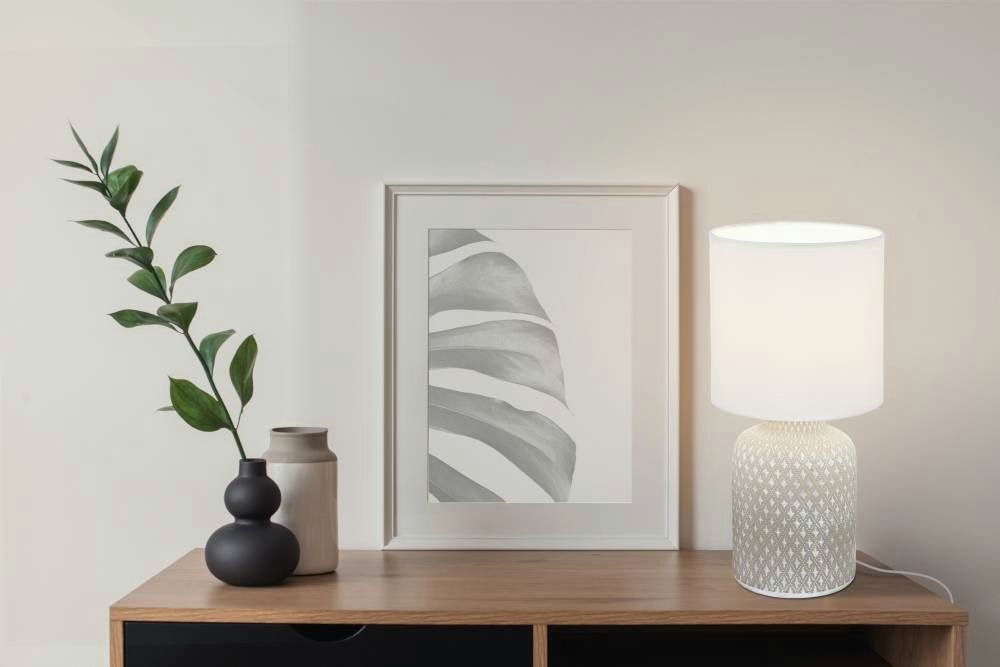 EGLO Tafellamp BELLARIVA H 32 cm, tafellamp, nachtkastlamp (1 stuk)