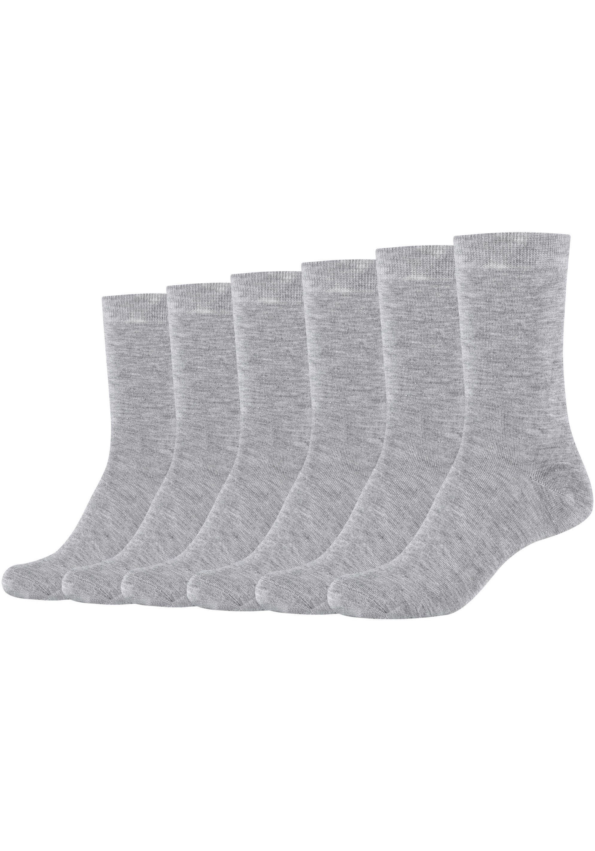 Camano Sokken Silky Touch Met handgekettelde teennaad (6 paar, Set van 6) dames sokken maat 39 (42) grijs