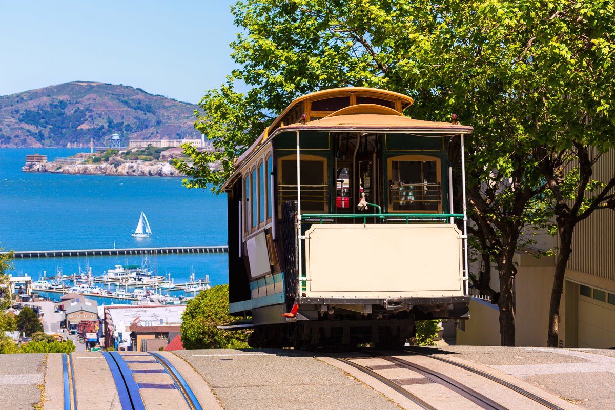 Papermoon Fotobehang Seilbahn San Francisco