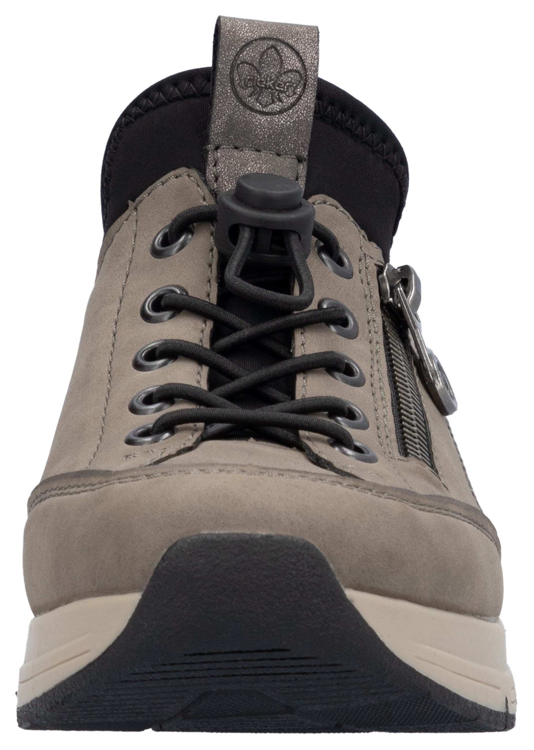 Rieker Slip-on sneakers , instapschoen, vrijetijdsschoen, lage schoen met snelle sluiting