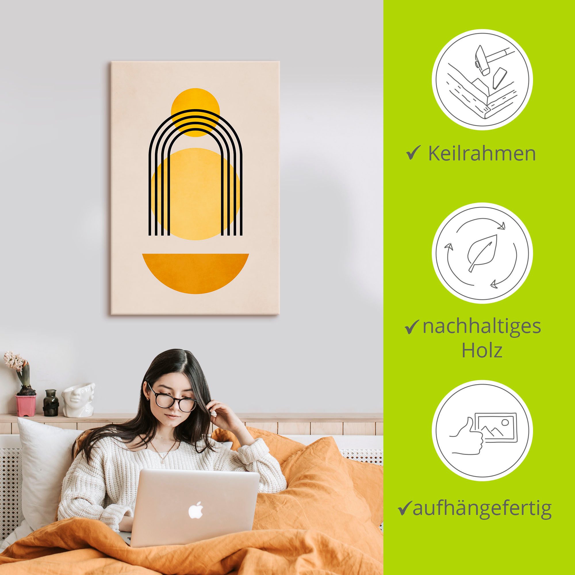 Artland Artprint Geometrica Nr. 5 als artprint van aluminium, artprint op linnen, poster, muursticker in verschillende maten