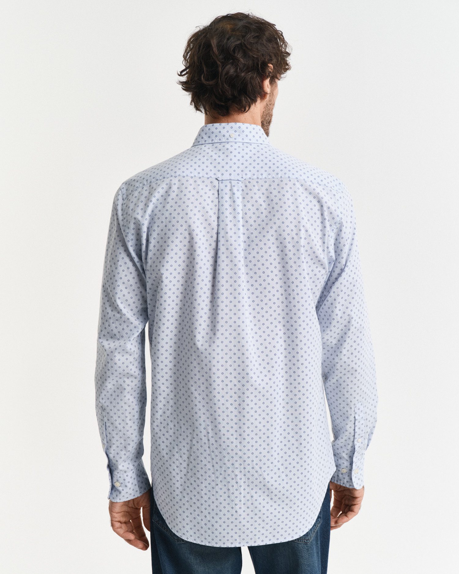 Gant Overhemd met lange mouwen REG MICRO PRINT SHIRT