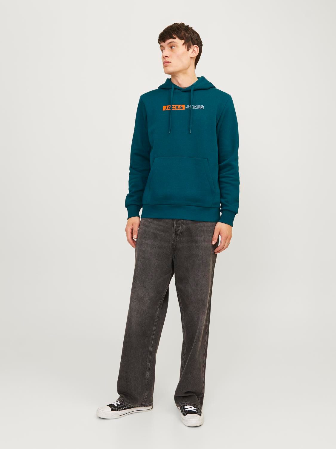 Jack & Jones Hoodie JJECORP LOGO SWEAT HOOD PLAY NOOS