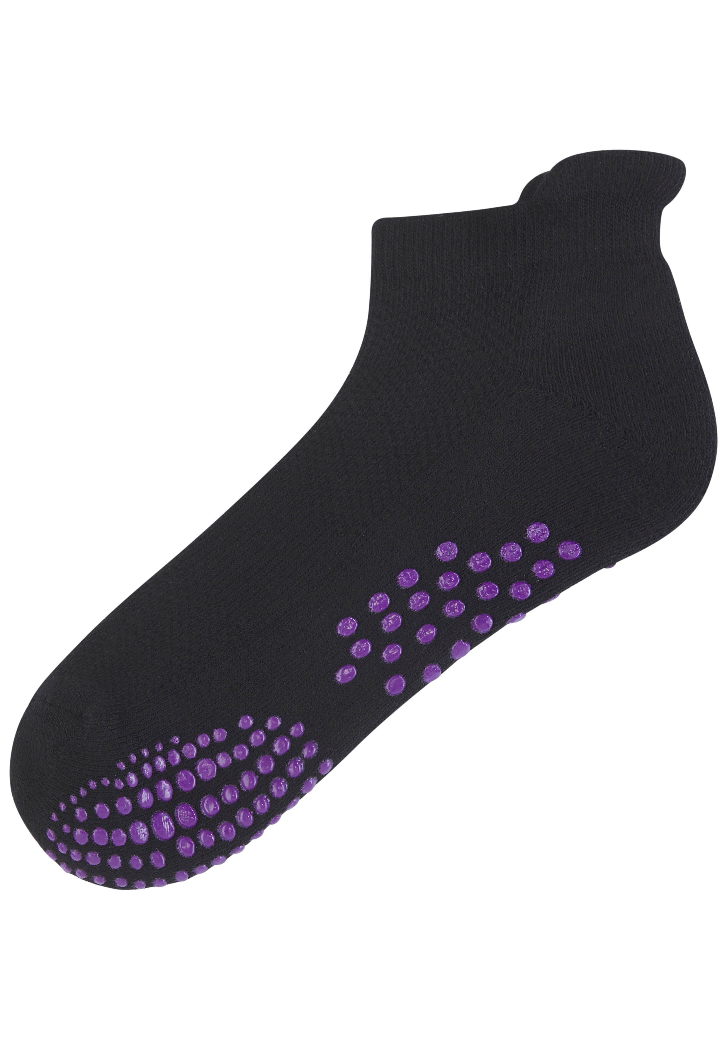 Lavana ABS-sokken met gekleurde nopjes (set, 3 paar)