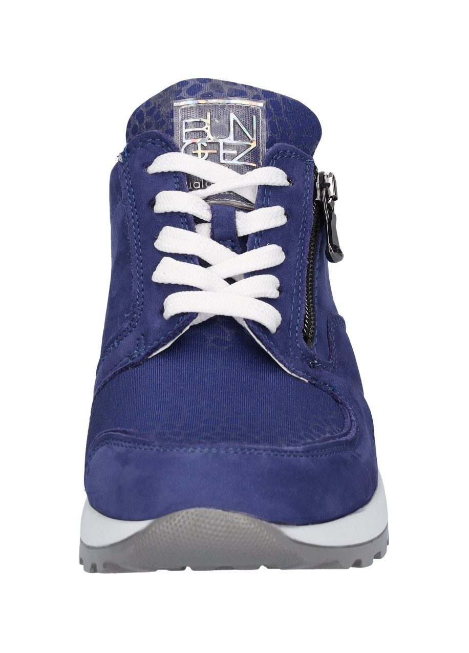 Waldläufer Sneakers met sleehak Hiroko , veterschoenen, vrijetijdsschoen, lage schoen, contrasterende afwerking, breedte h