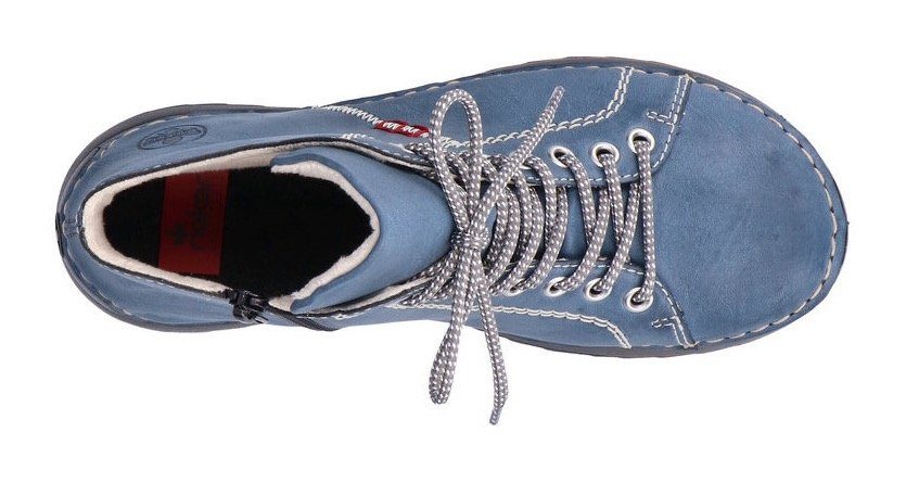 Rieker Hoge veterschoenen met decoratieve stiksels