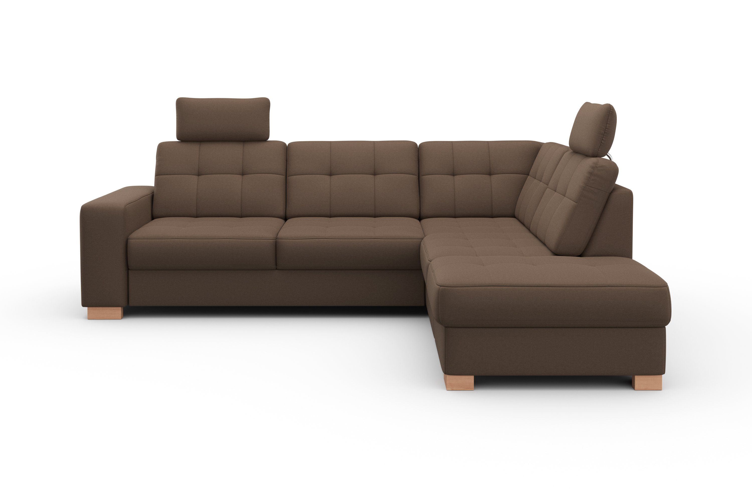 sit&more Hoekbank Quincy L-vorm naar keuze met slaapfunctie en bedkist