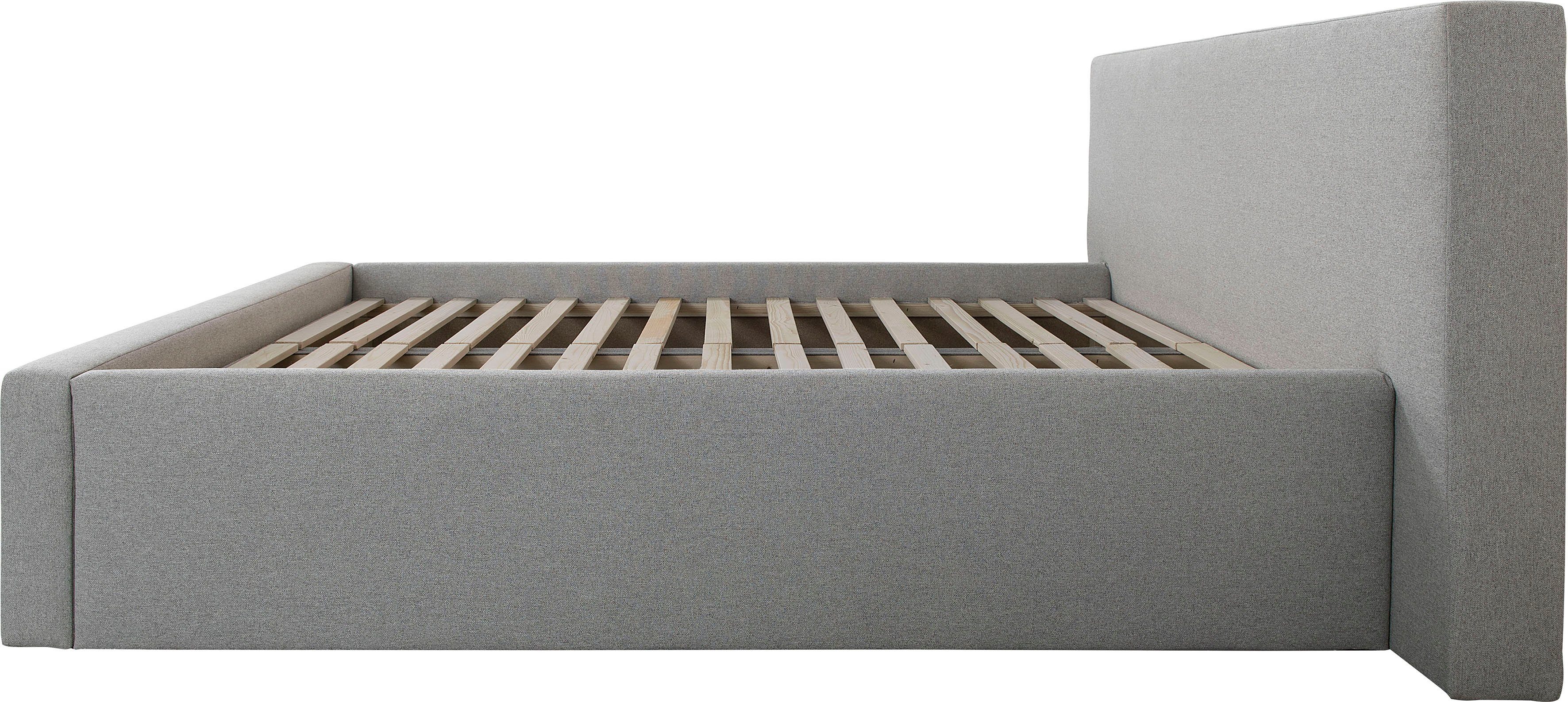 INOSIGN Gestoffeerd bed DALINA rechtlijnig hoofdbord, in 5 breedten, ook in 220 cm lengte