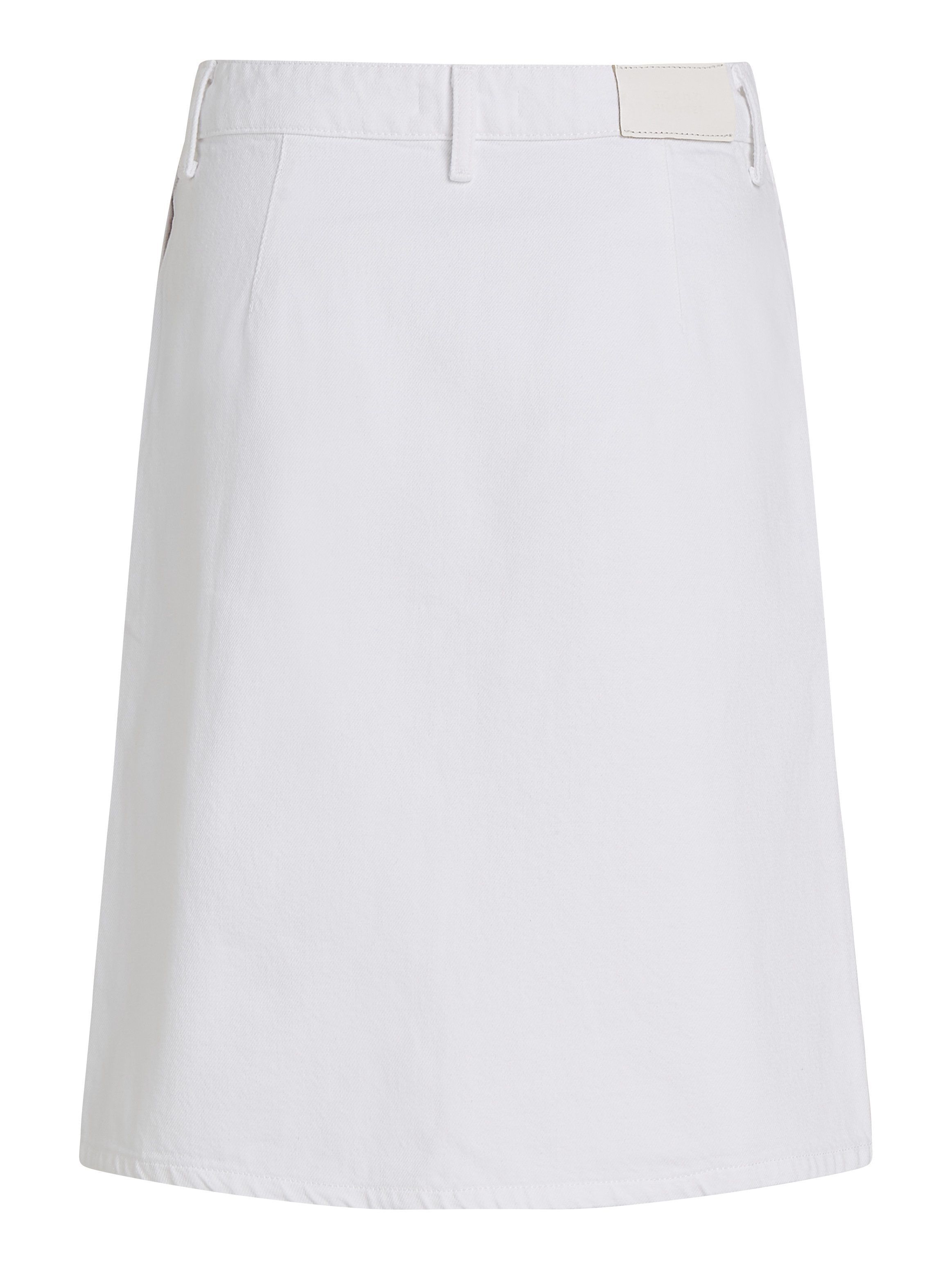 Tommy Hilfiger Jeans rok DNM KNEE STRAIGHT SKIRT RW WHITE