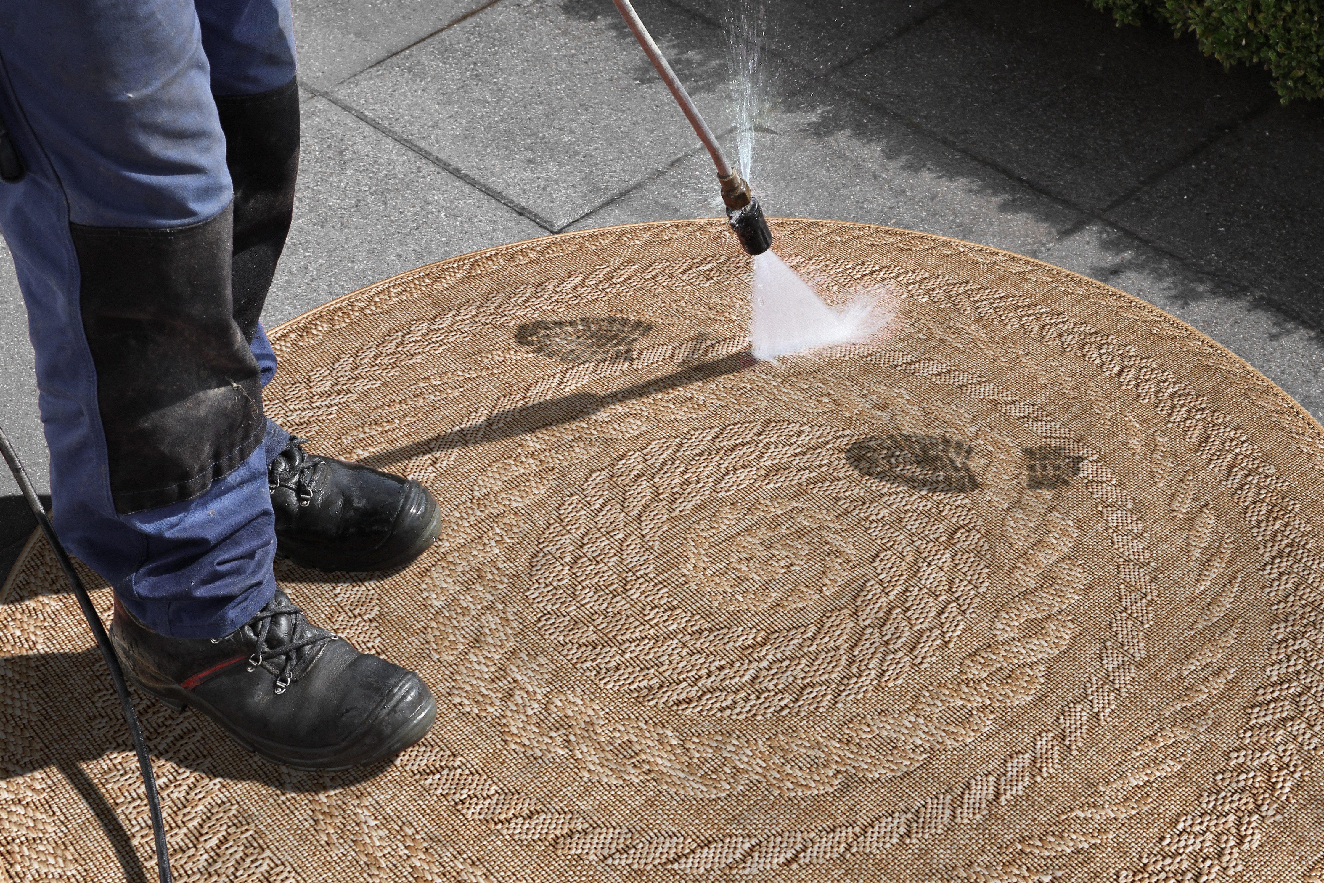 NORTHRUGS Vloerkleed Almendro Sisal-look, robuust, gemakkelijk in onderhoud, platweefsel