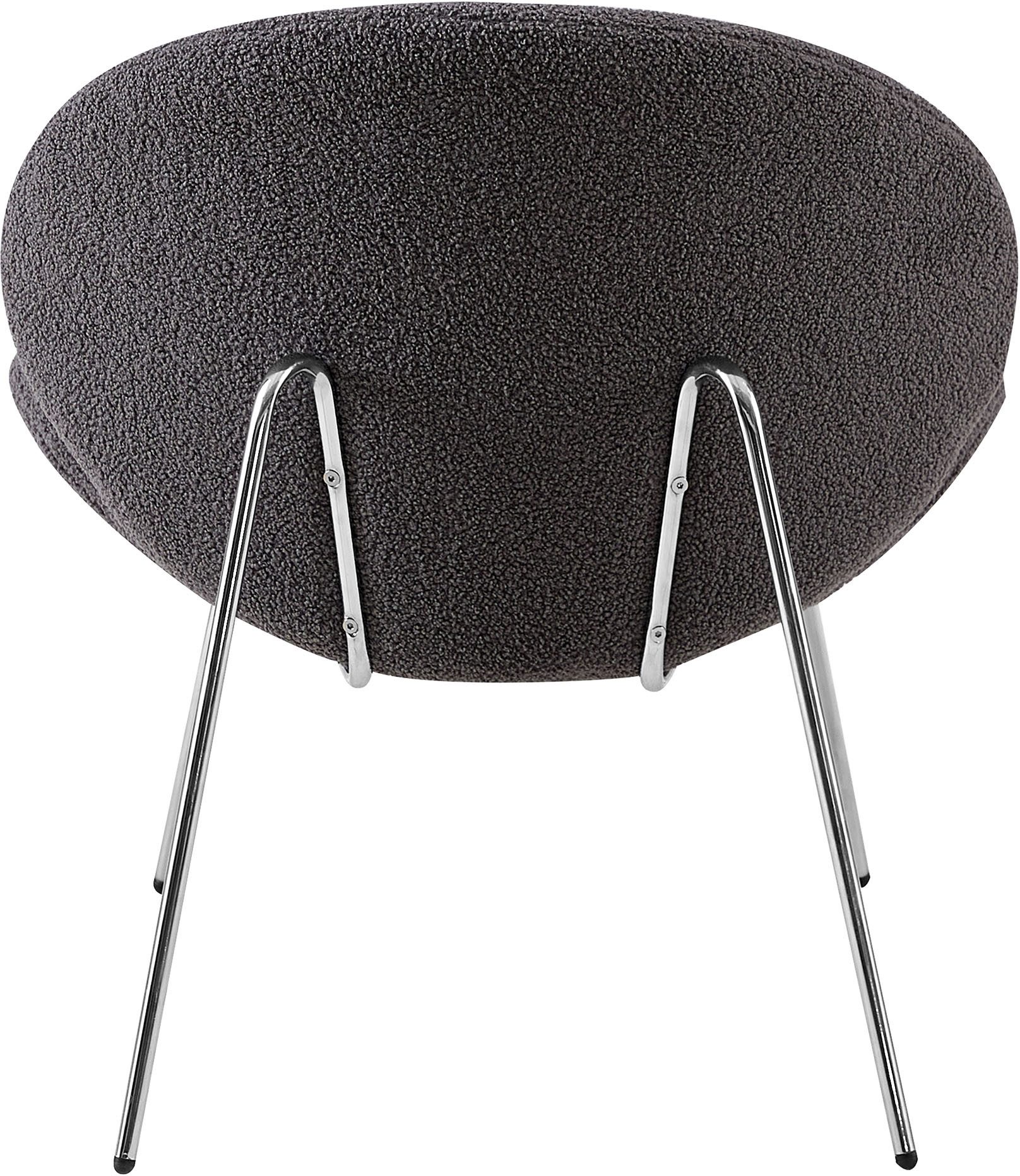 Kayoom Stoel Jaden 125 2-pack, in trendy stof met kreukeleffect Esthetisch minimalistisch ontwerp, bouclé stof, breed zitten (set, 2 stuks)
