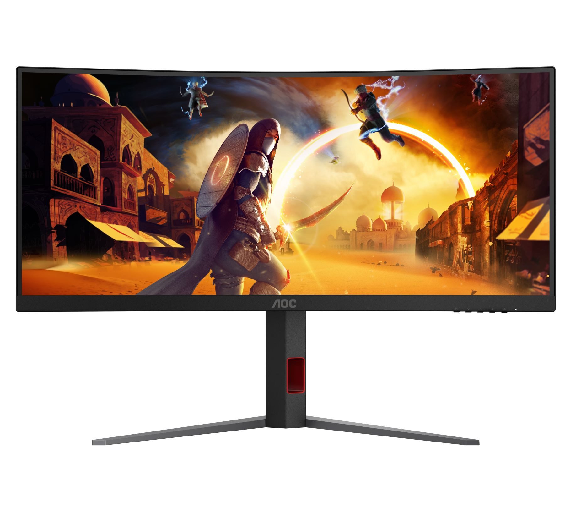 AOC Curved-gaming-monitor CU34G4, 86,3 cm / 34", UWQHD