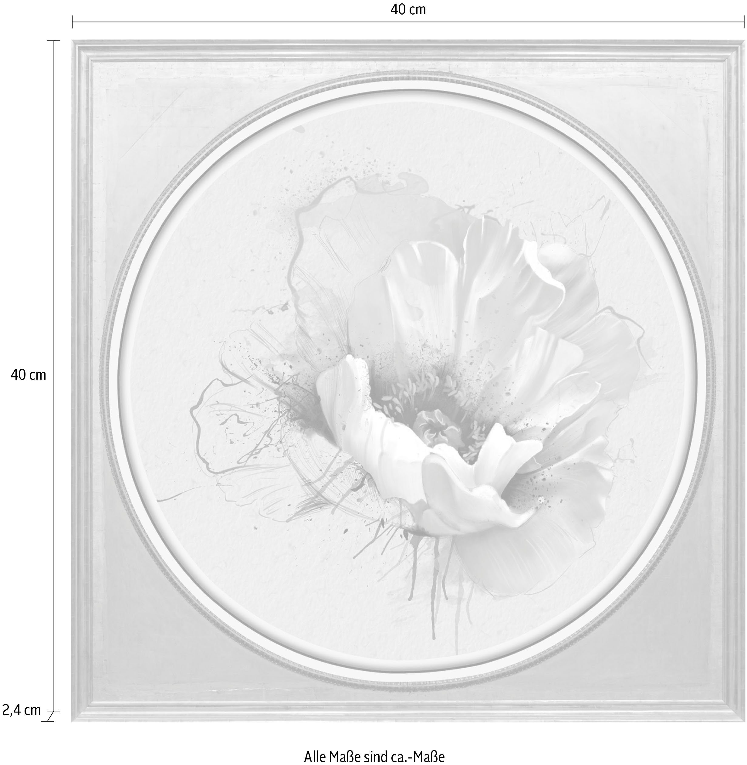 queence Artprint op acrylglas Bloem Fine Art-print in galeriekwaliteit