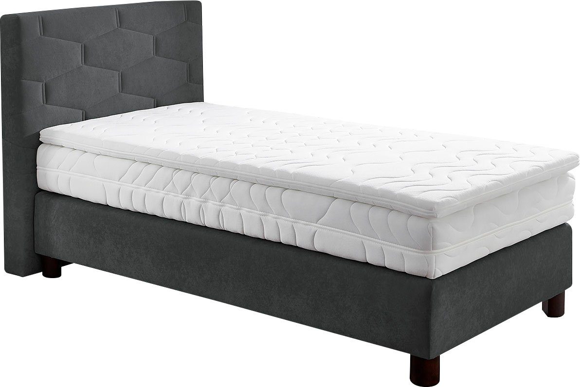 Westfalia Polsterbetten Boxspring naar keuze met topmatras boxsprings grijs