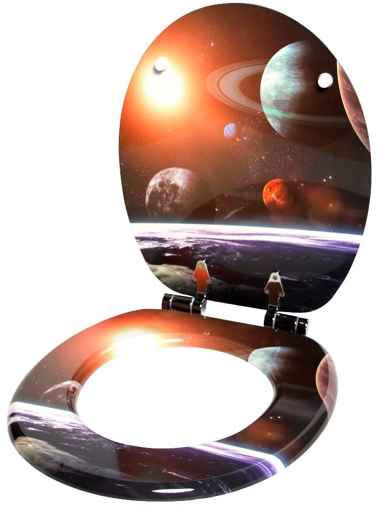 Sanilo Toiletzitting Planeten met soft-closemechanisme